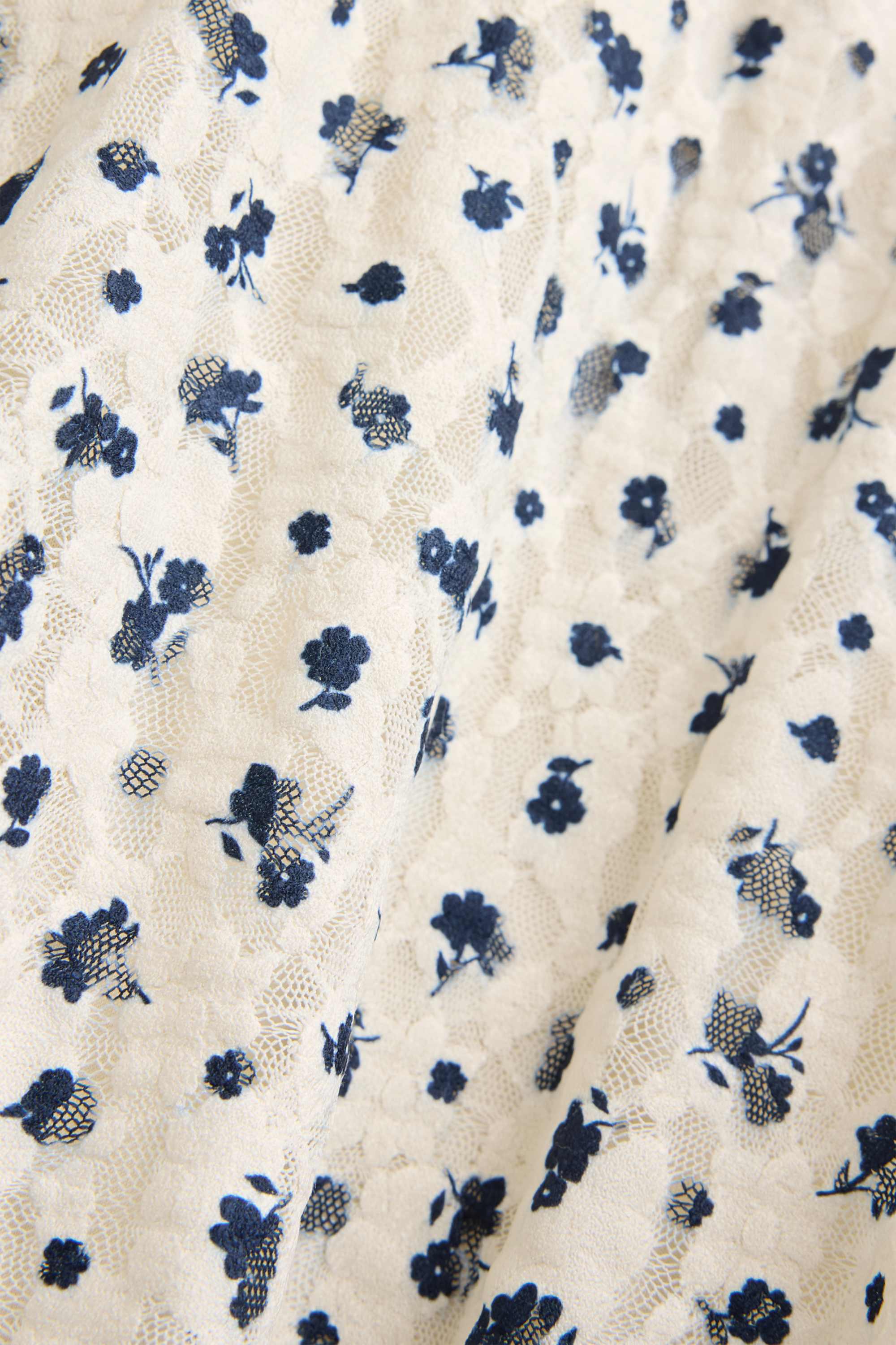 Skirt - floral cremewhite