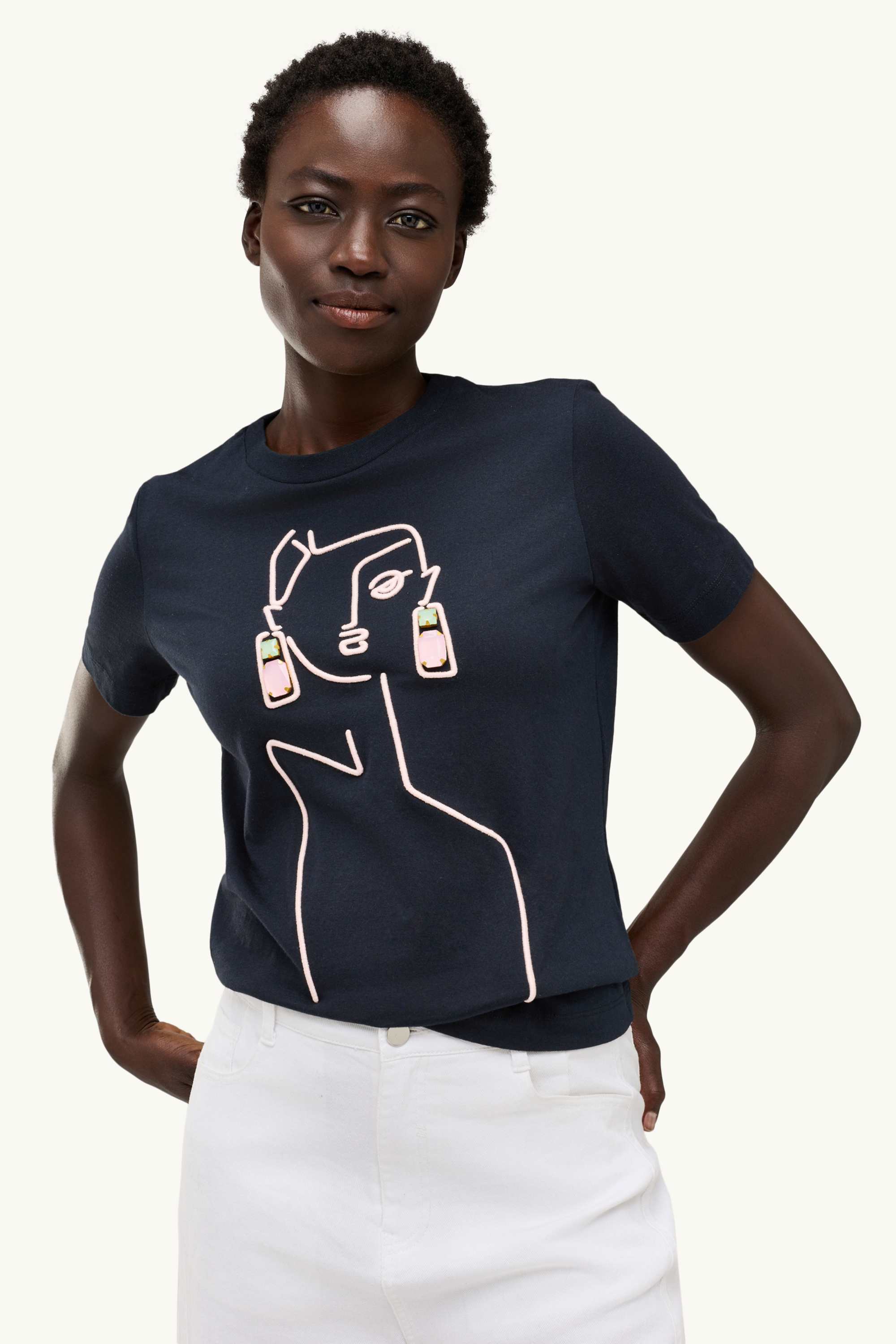T-shirt - regular fit dark blue