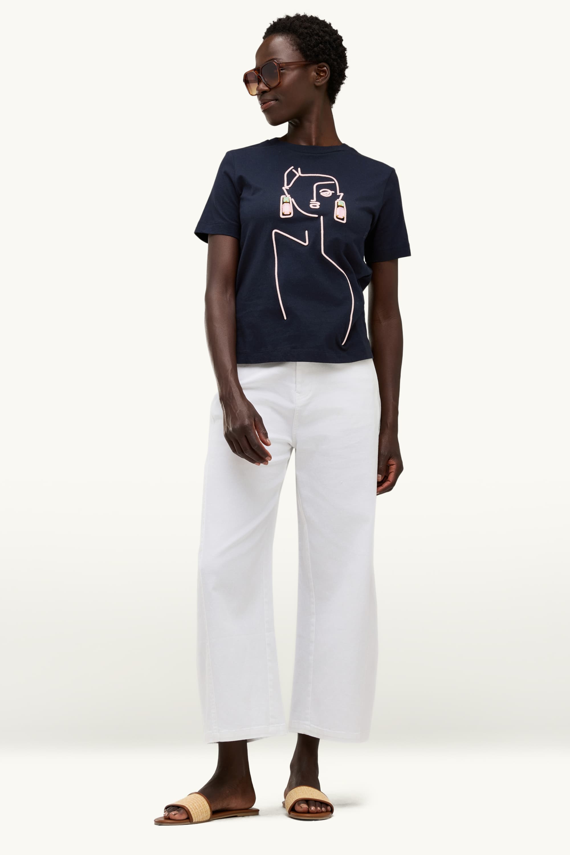 T-shirt - regular fit dark blue