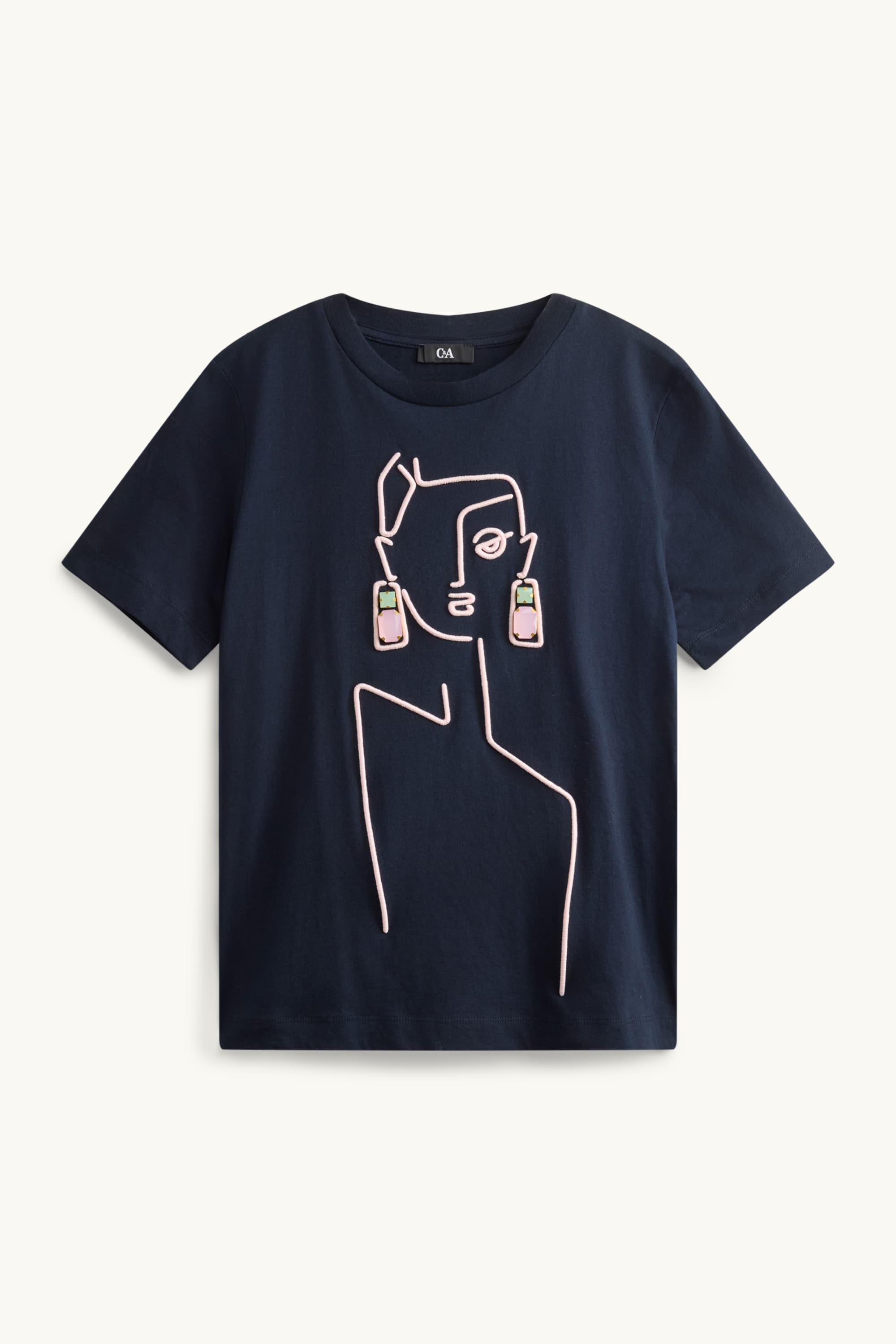 T-shirt - regular fit dark blue