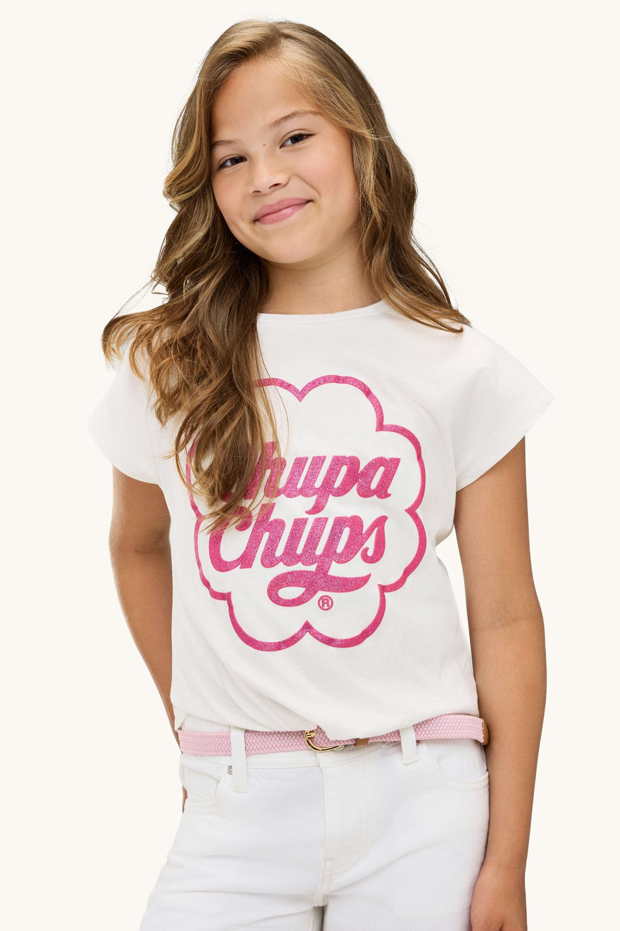 Cupa Chups - short sleeve T-shirt with knot detail - shiny white