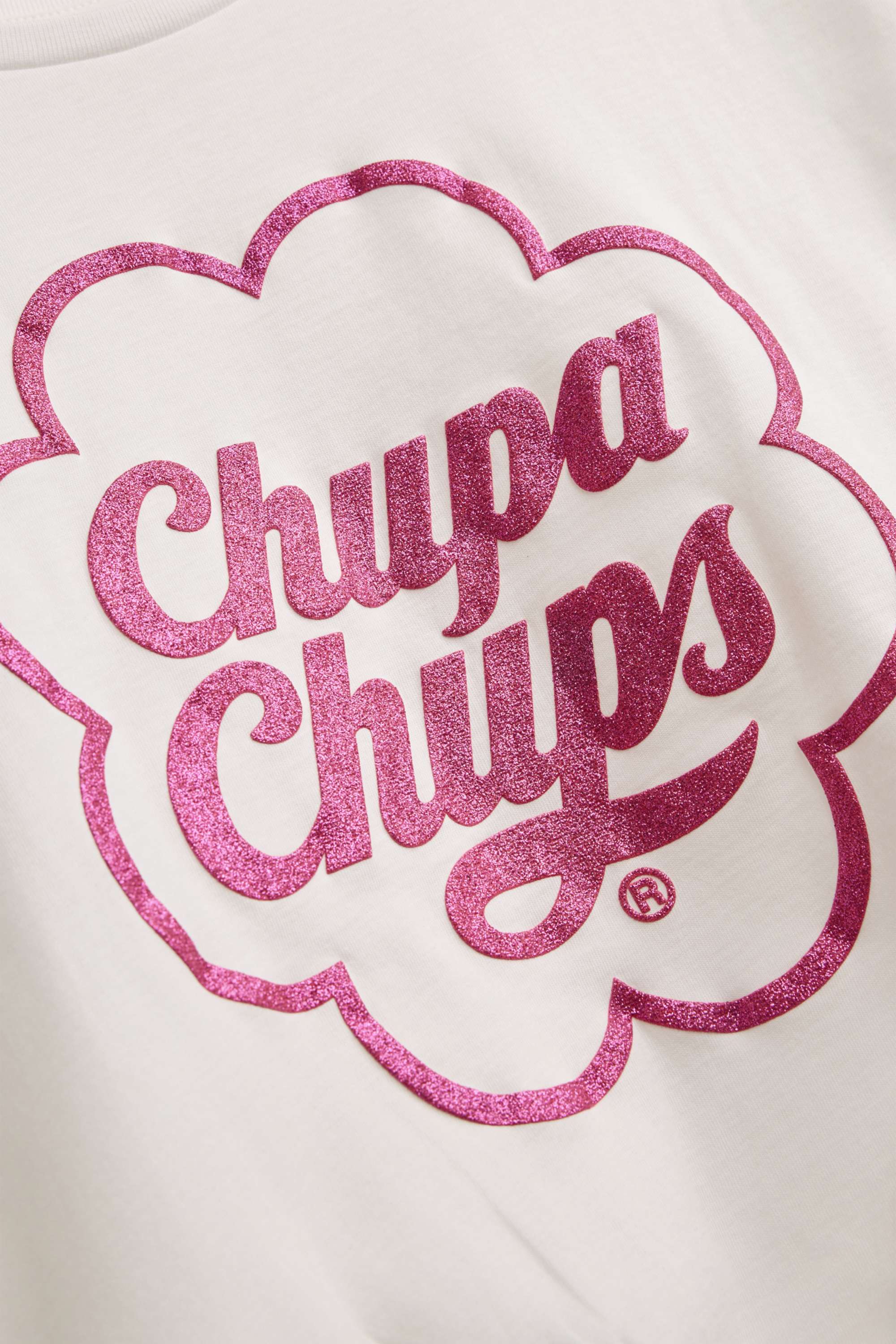 Cupa Chups - short sleeve T-shirt with knot detail - shiny white