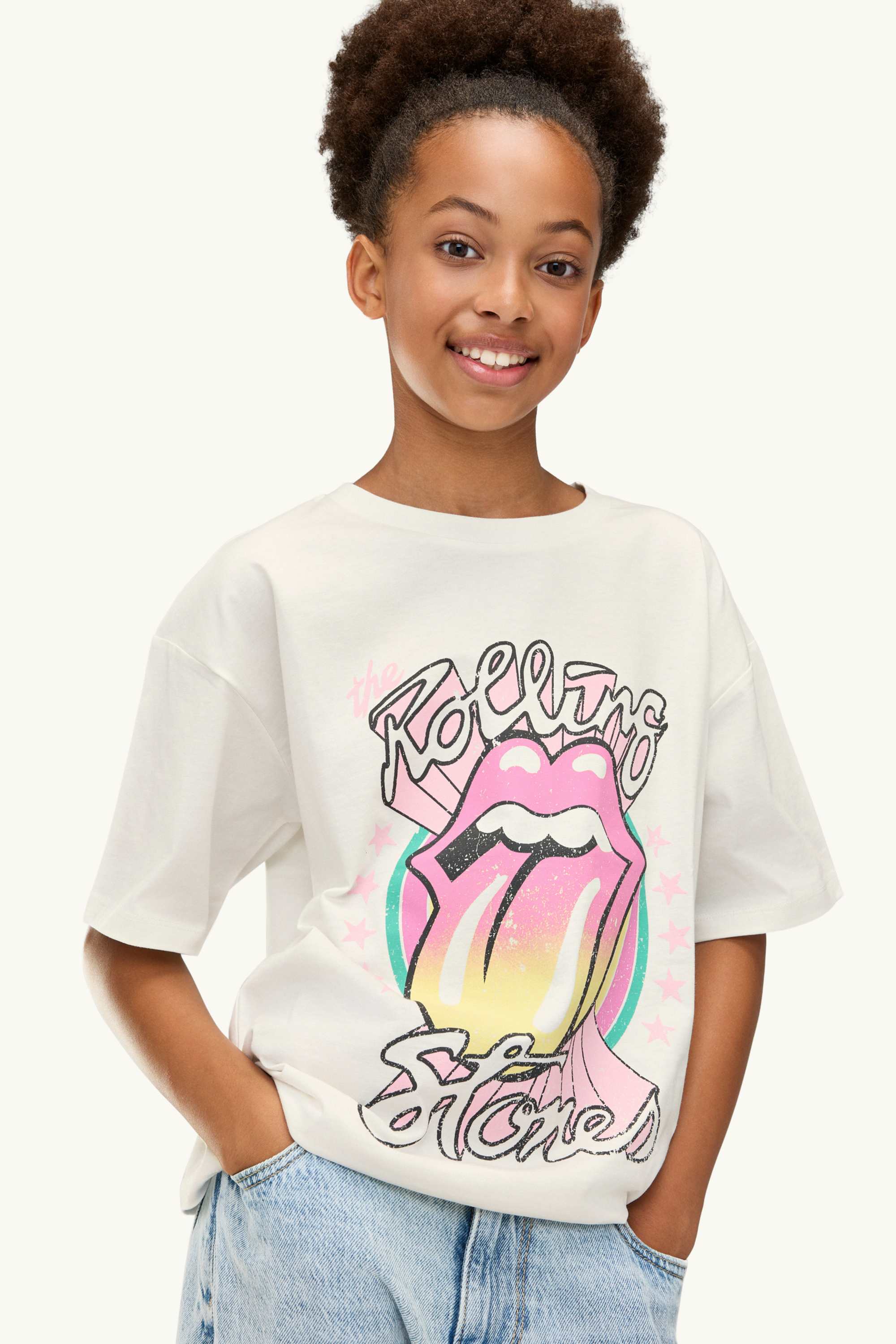 Rolling Stones - short sleeve T-shirt white