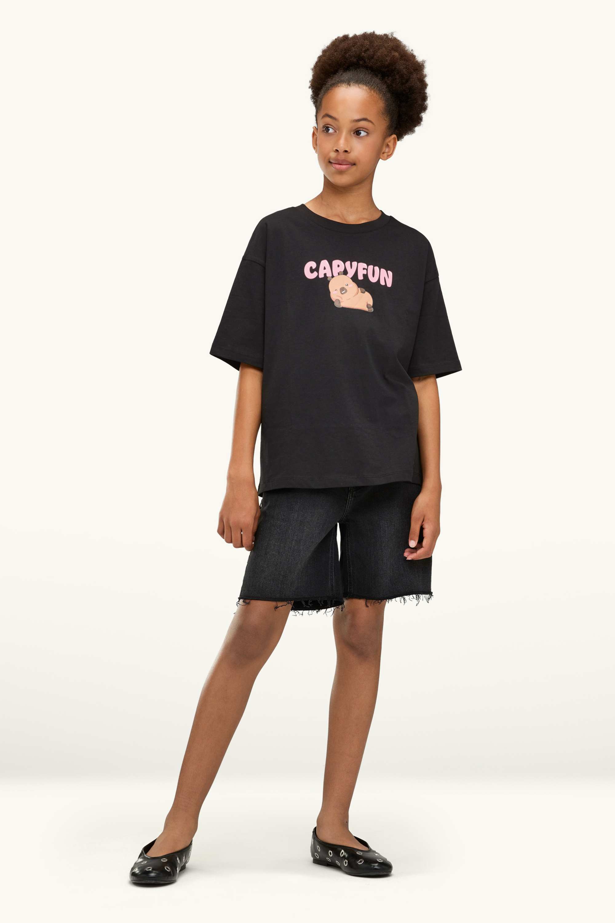 CapyFun - short sleeve T-shirt black