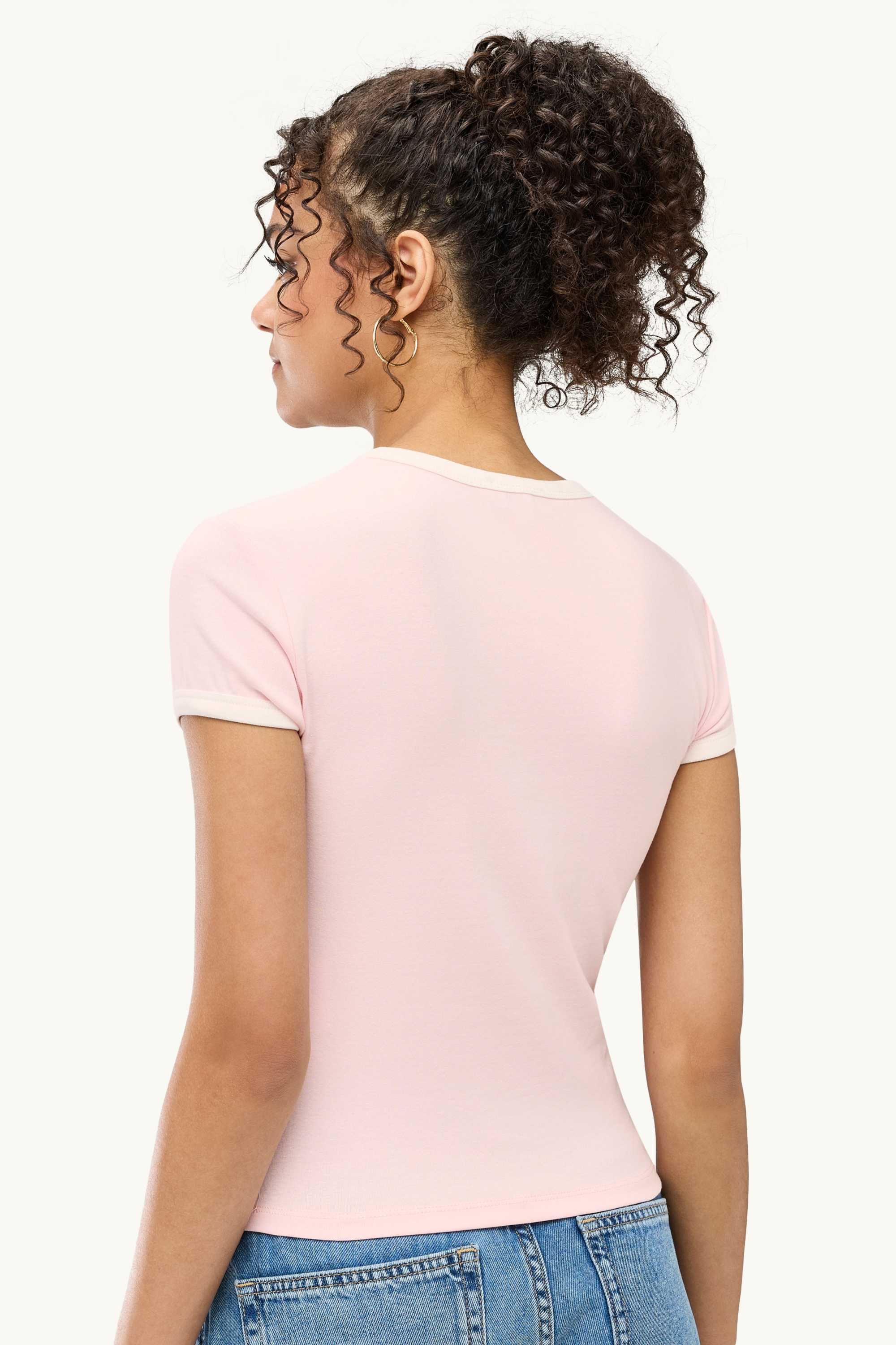 T-shirt - slim fit pale pink