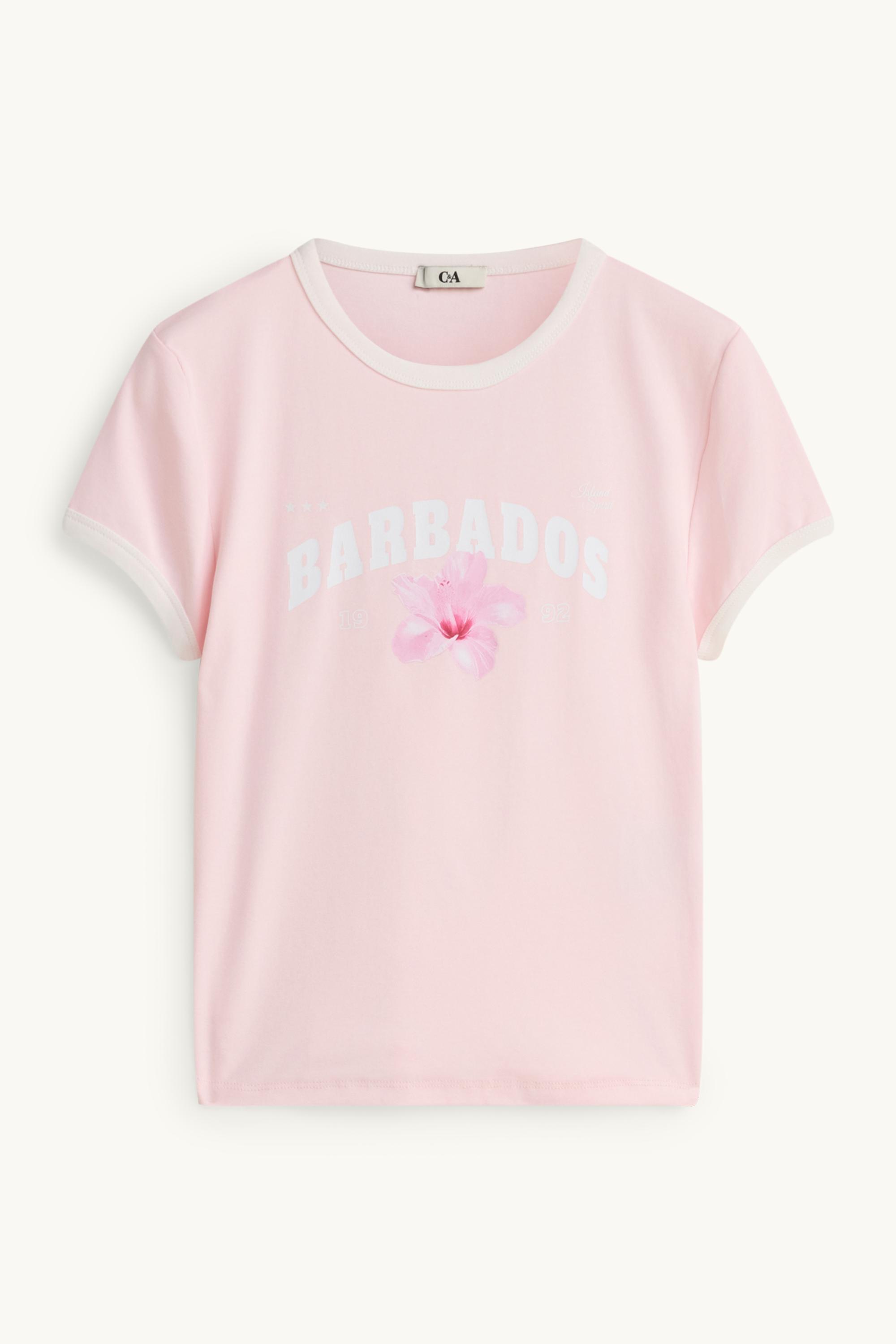 T-shirt - slim fit pale pink
