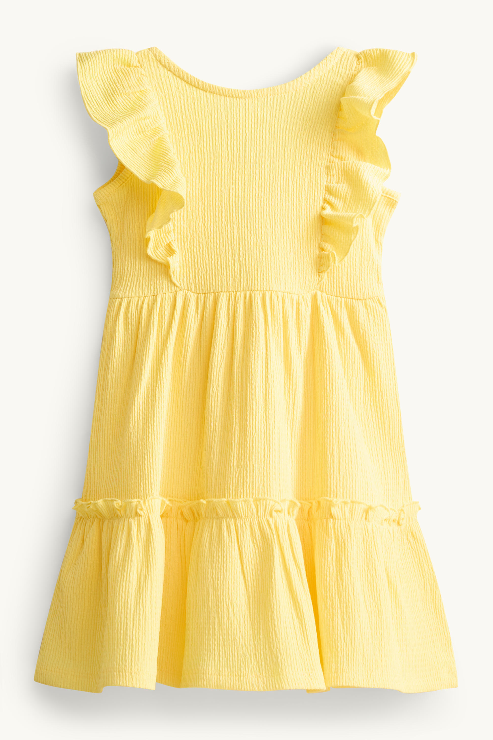 Dress - textured yellow