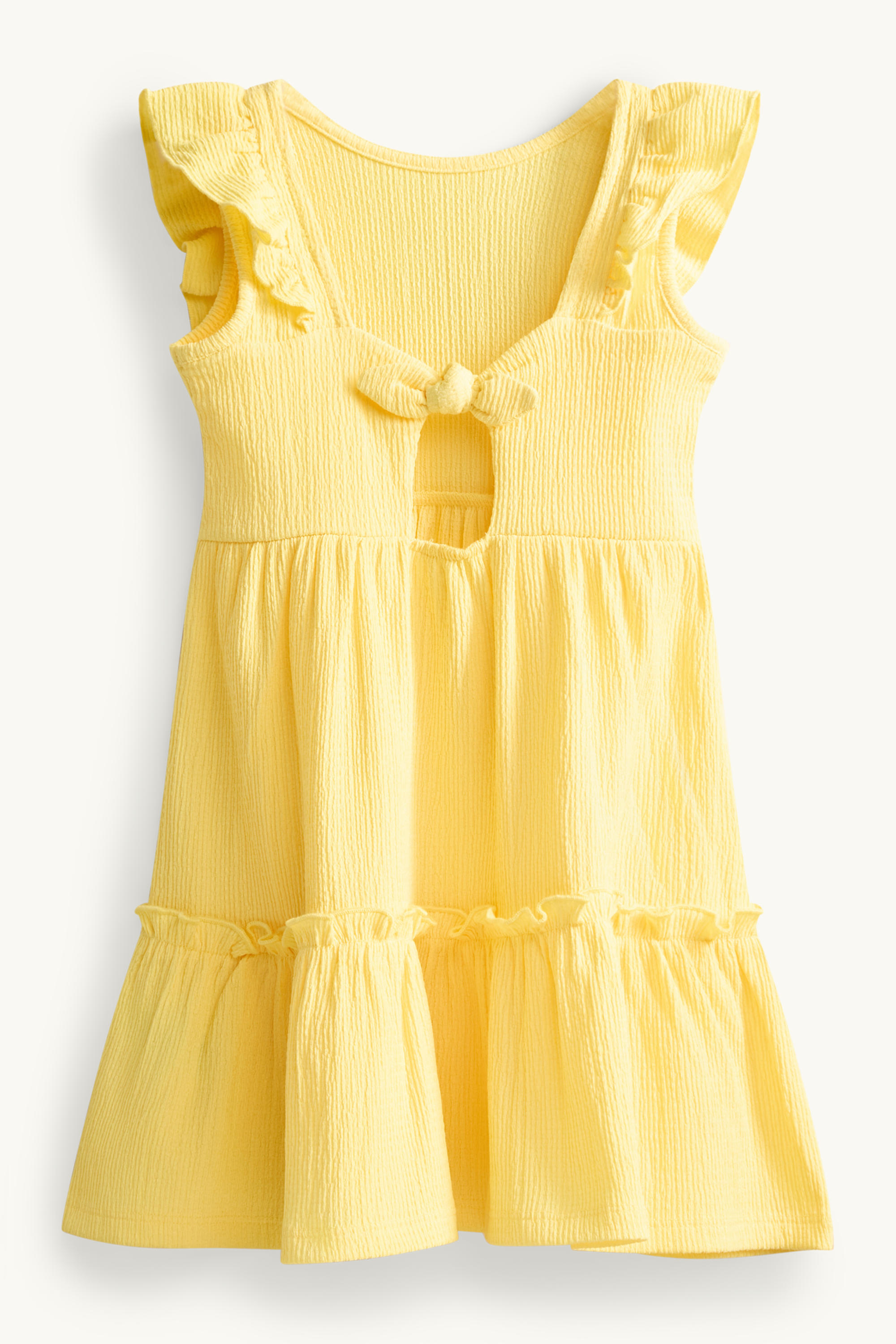 Dress - textured yellow