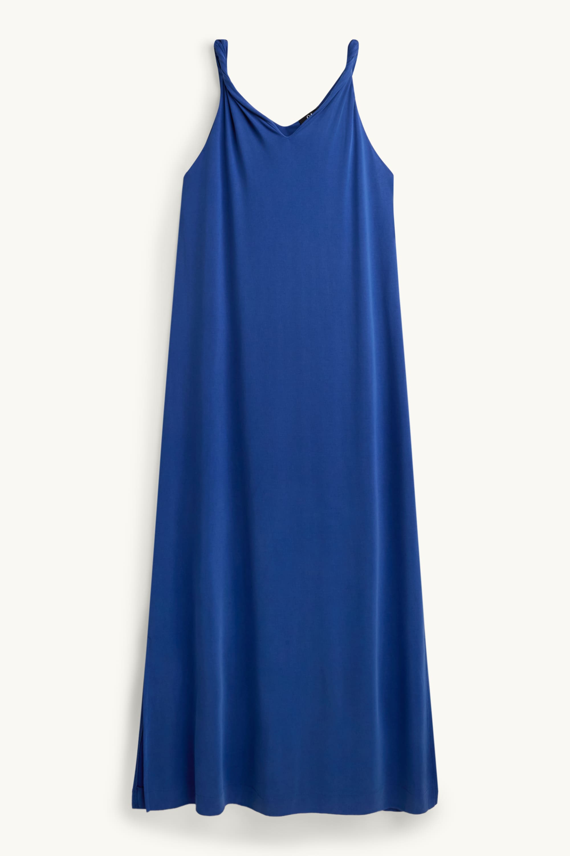 V-neck dress - straight fit blue