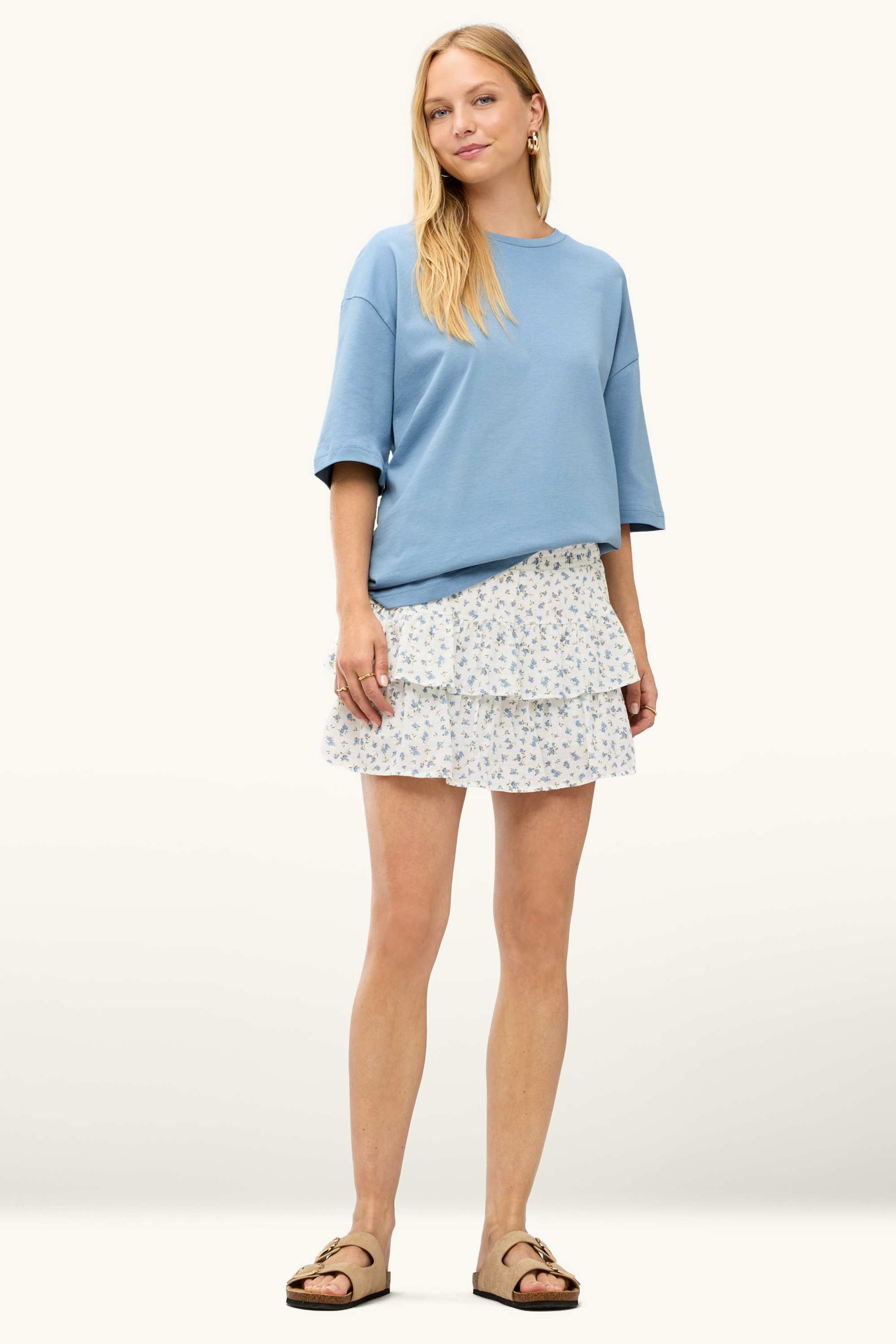 T-shirt - oversized light blue
