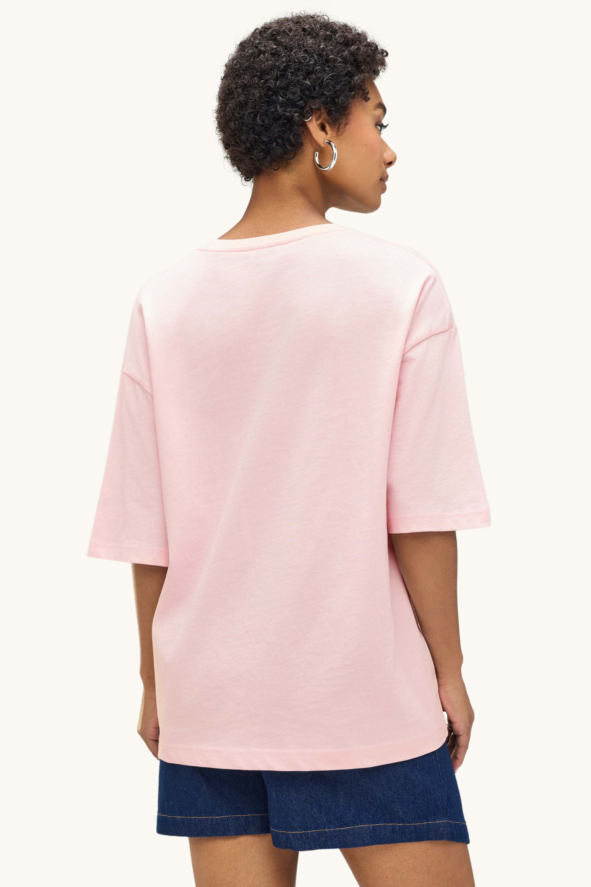 T-shirt - oversized pale pink