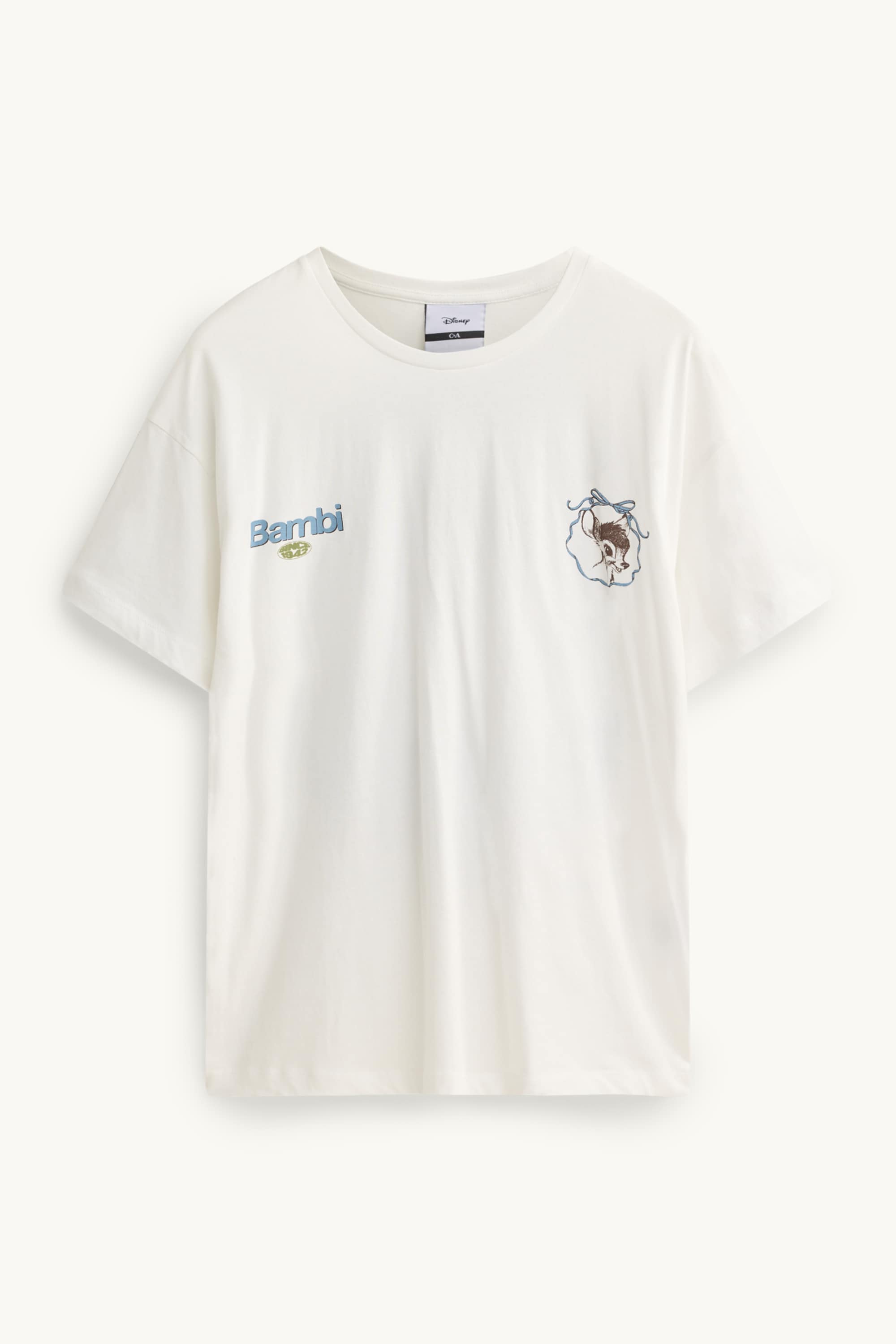 T-shirt - oversized - Bambi white