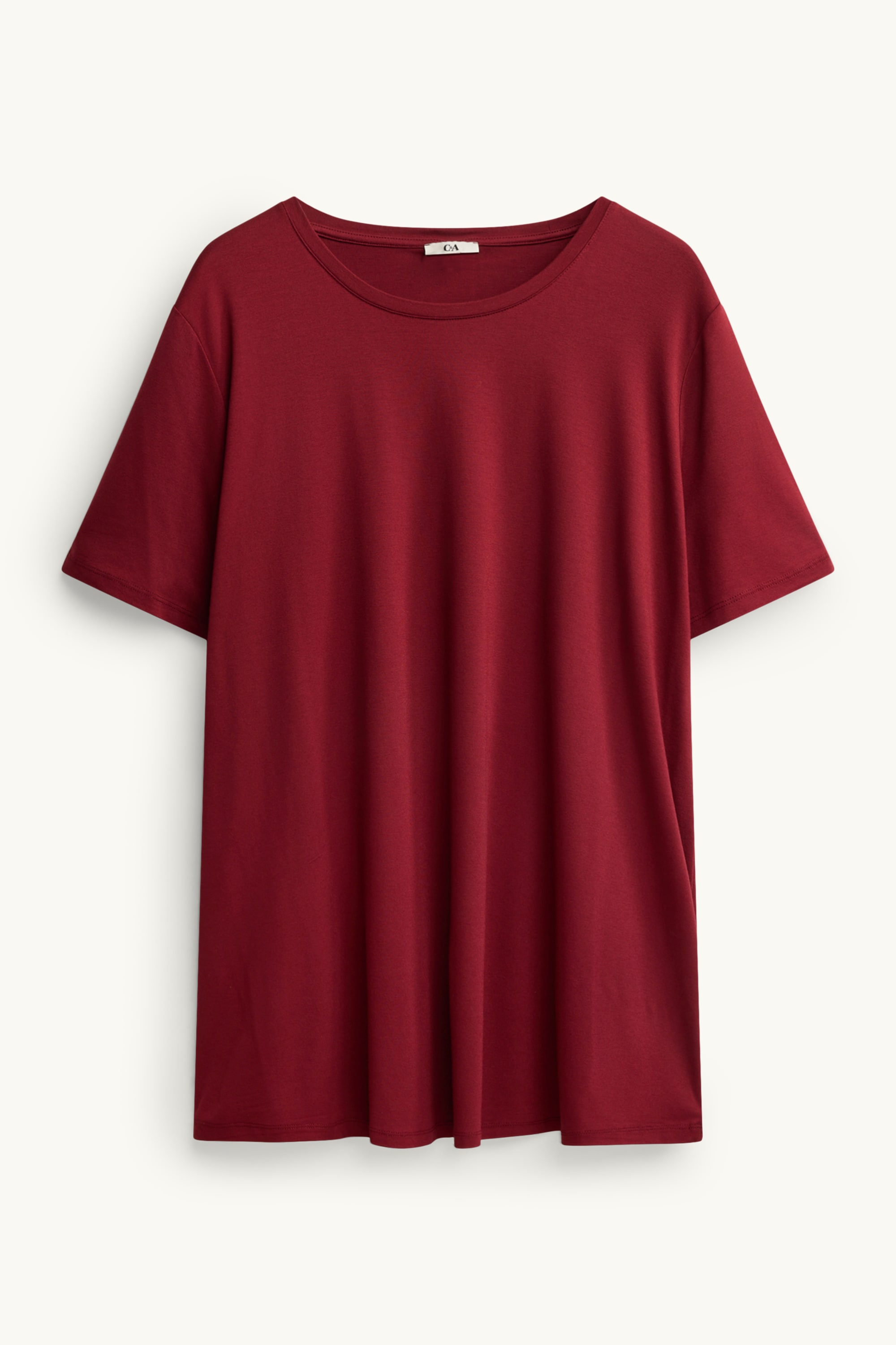 T-shirt - relaxed fit bordeaux