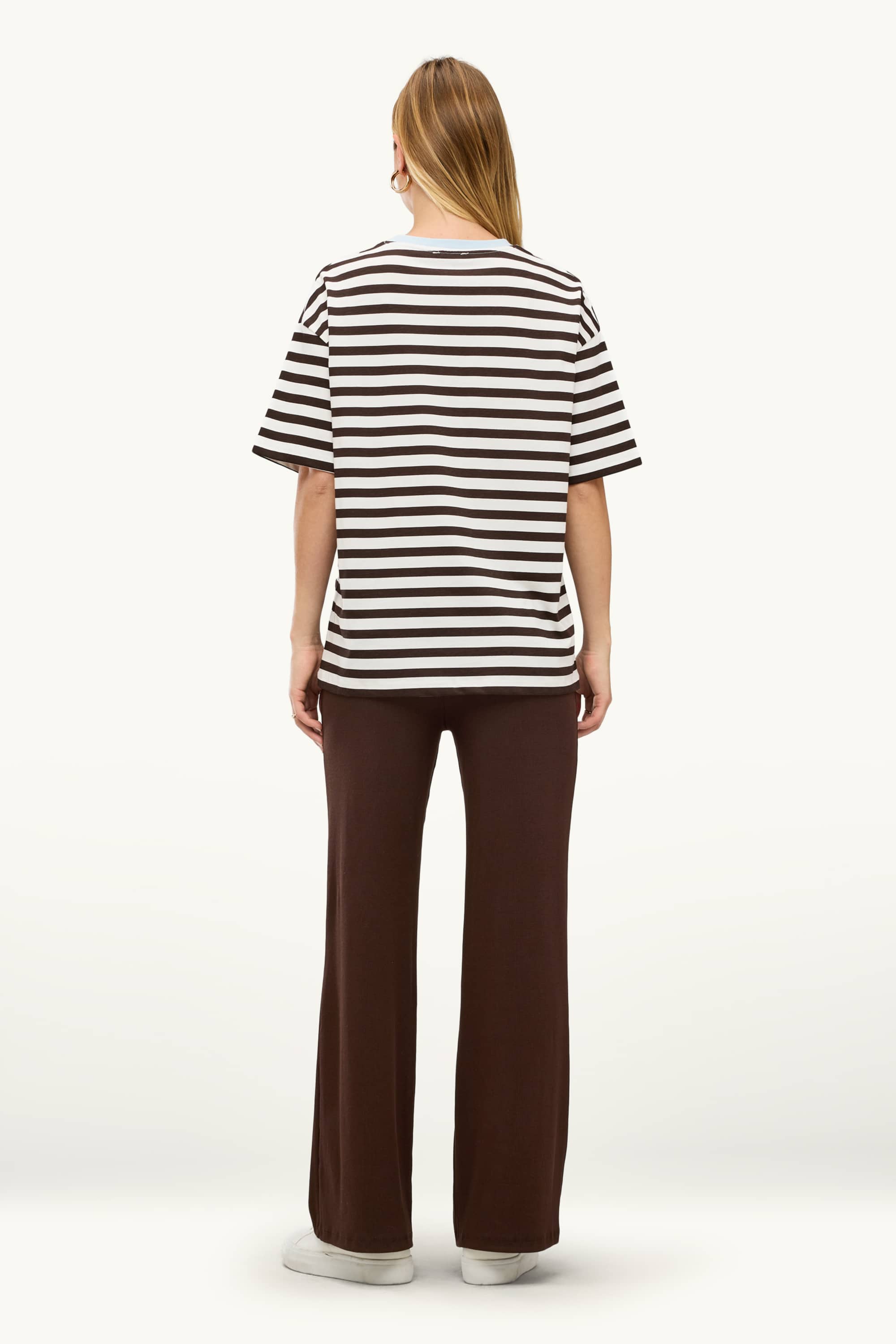 Joggers - ribbed brown