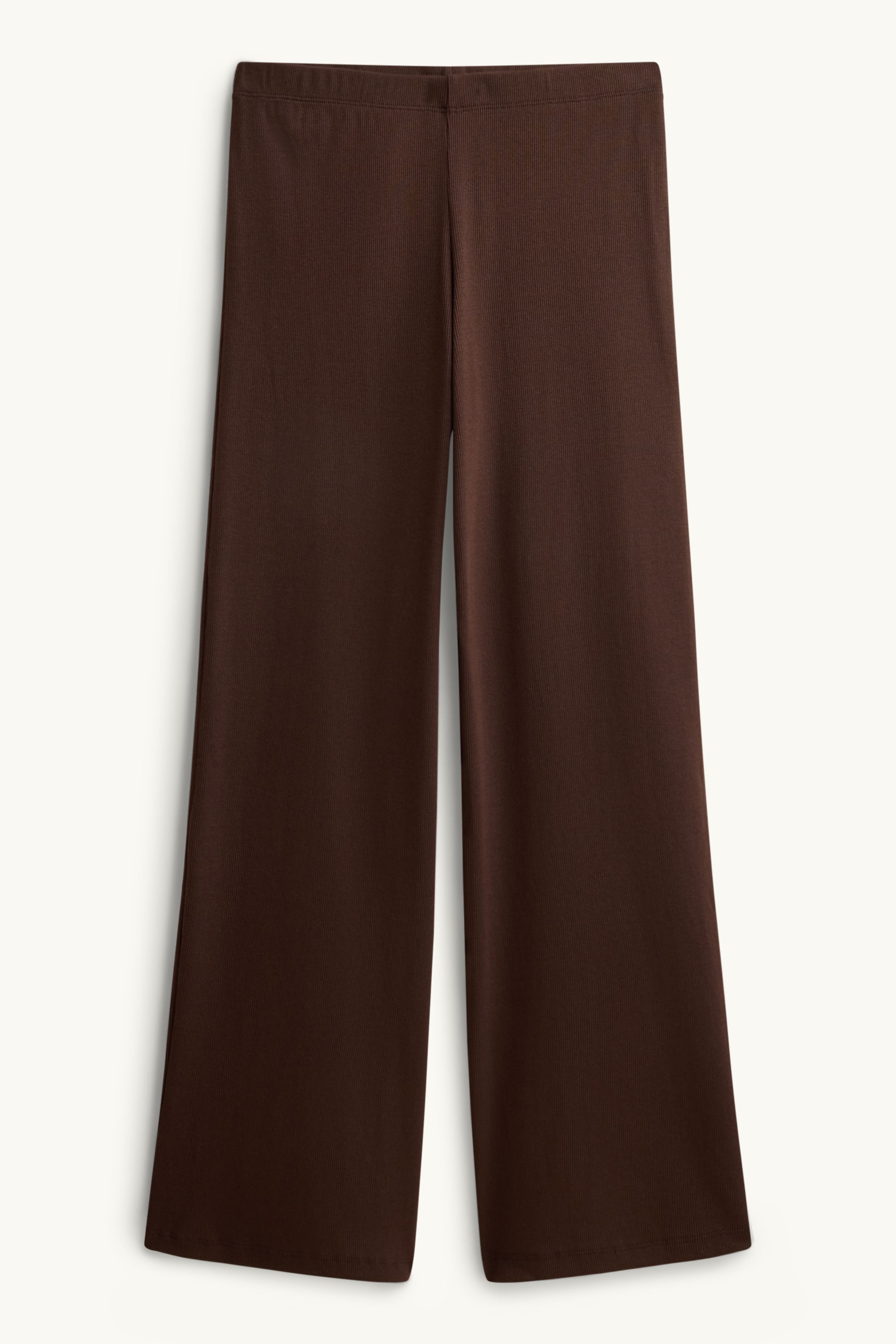 Joggers - ribbed brown