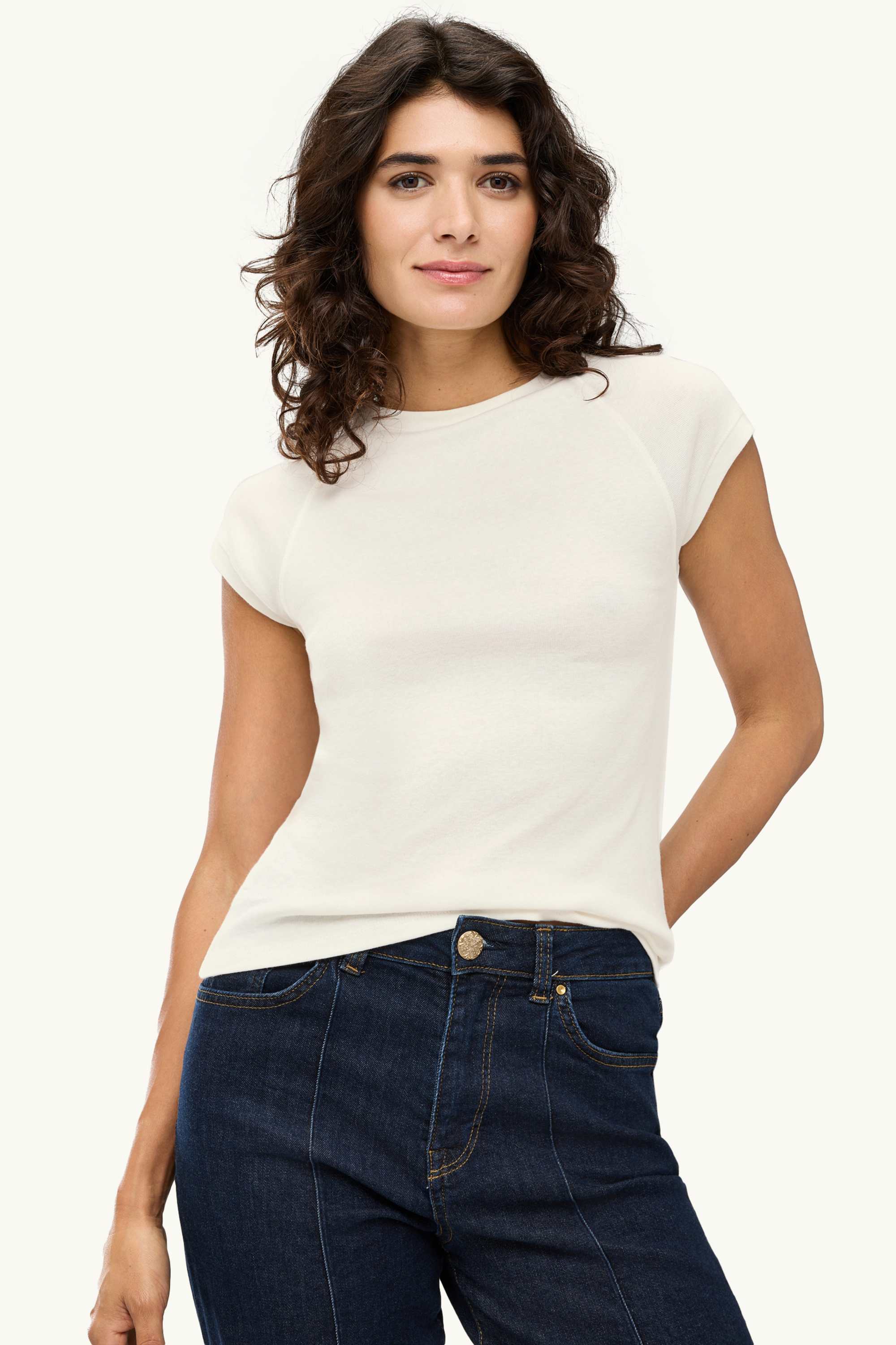 T-shirt - slim fit white