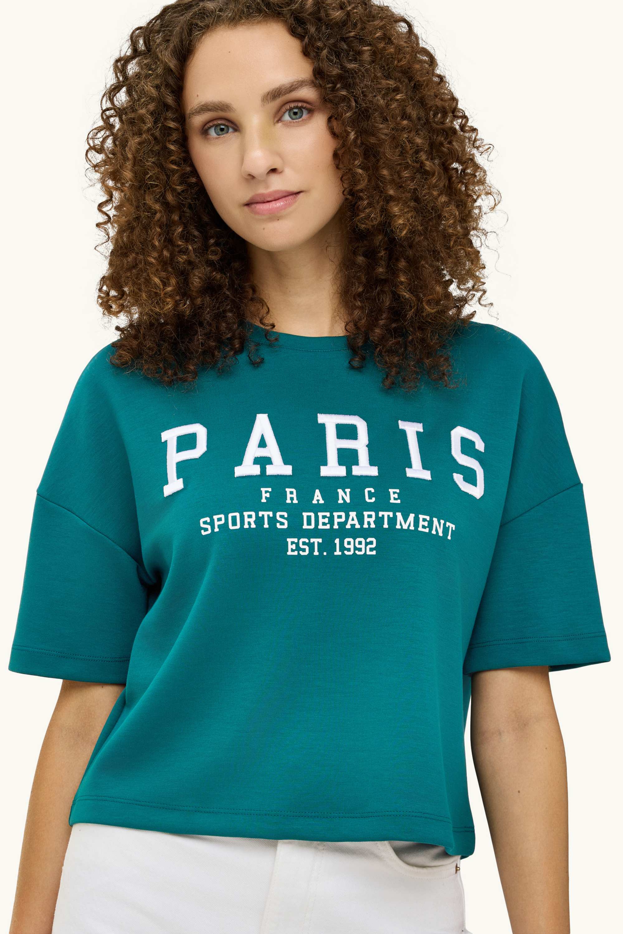 T-shirt - relaxed fit turquoise