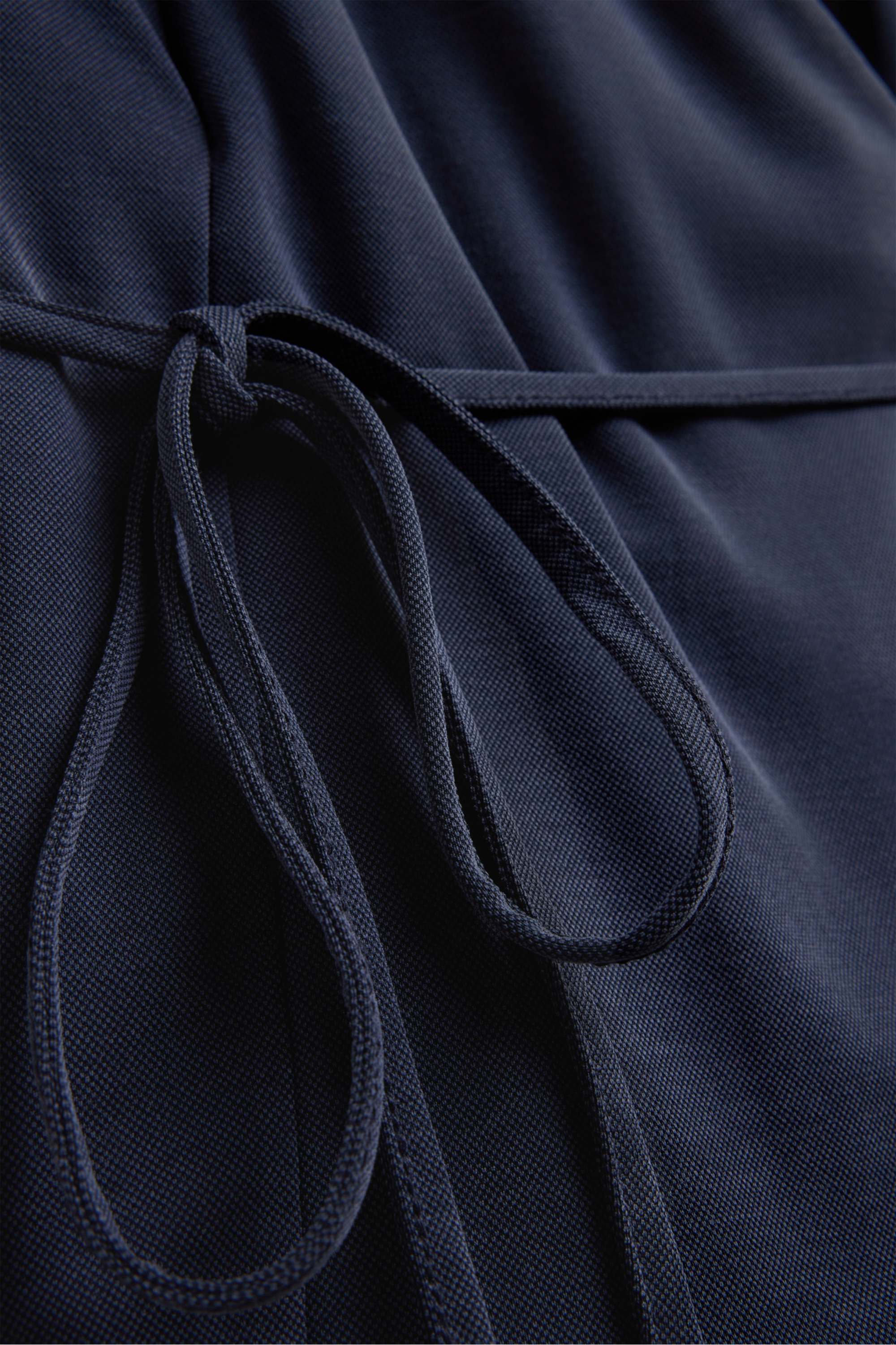 V-neck wrap top dark blue