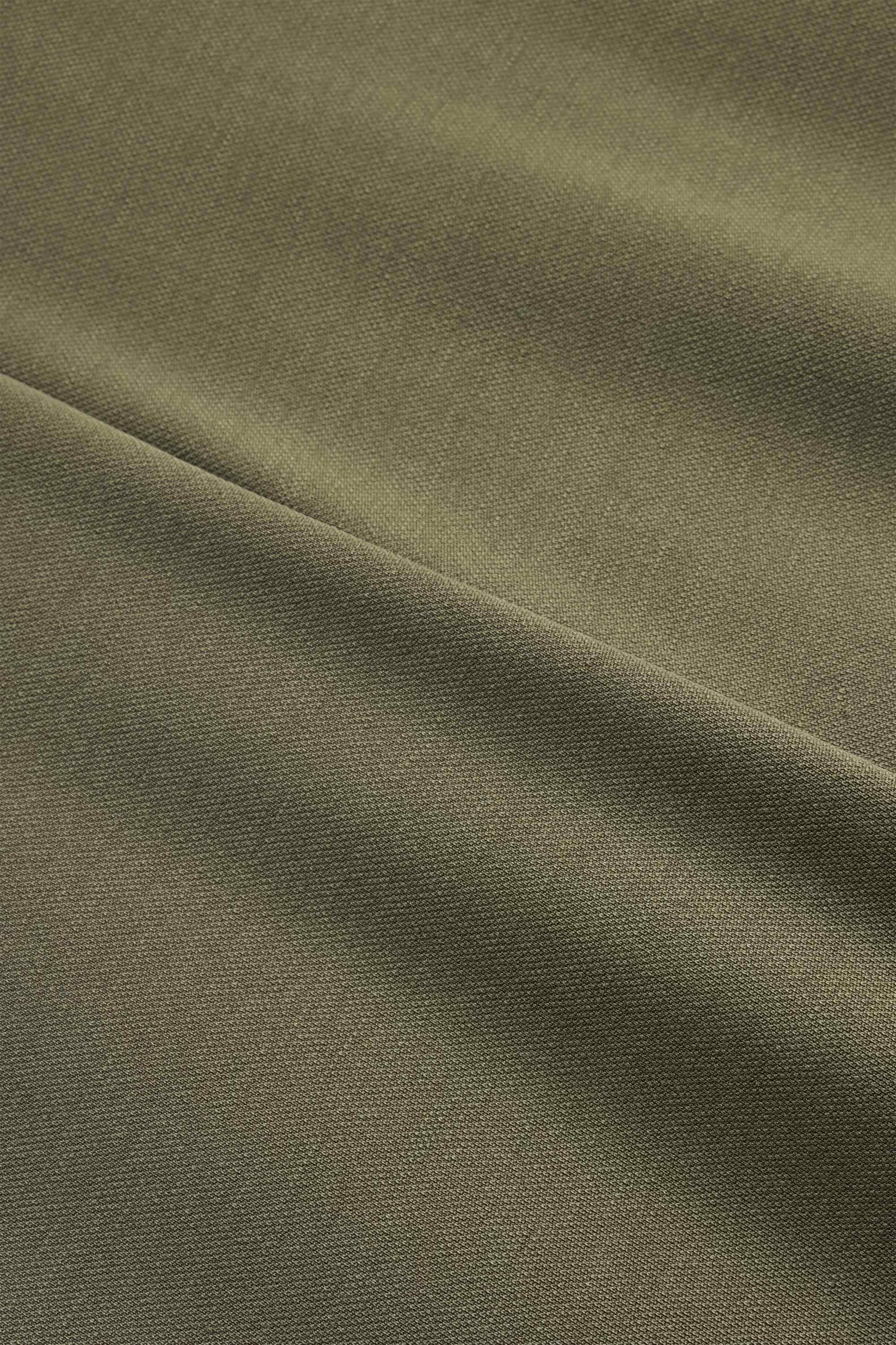 Cloth trousers - mid-rise waist - palazzo khaki