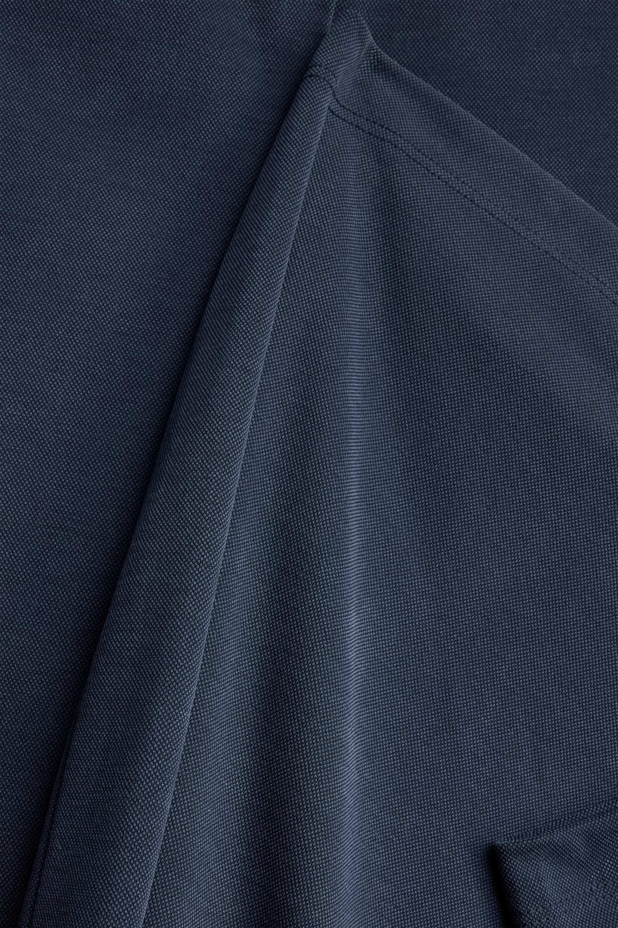 Cloth trousers - mid-rise waist - palazzo dark blue