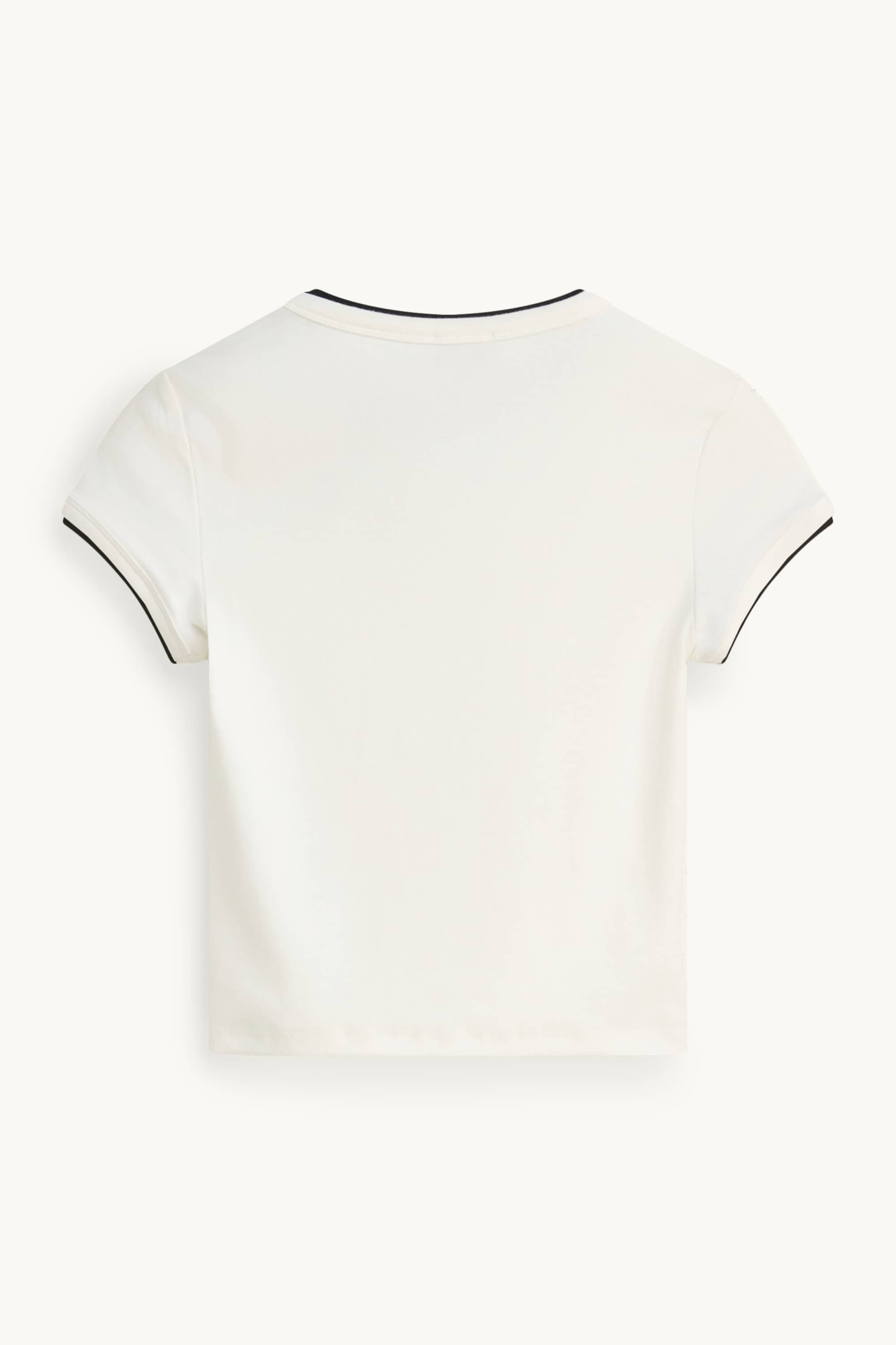 T-shirt - slim fit - 2-in-1 look cremewhite