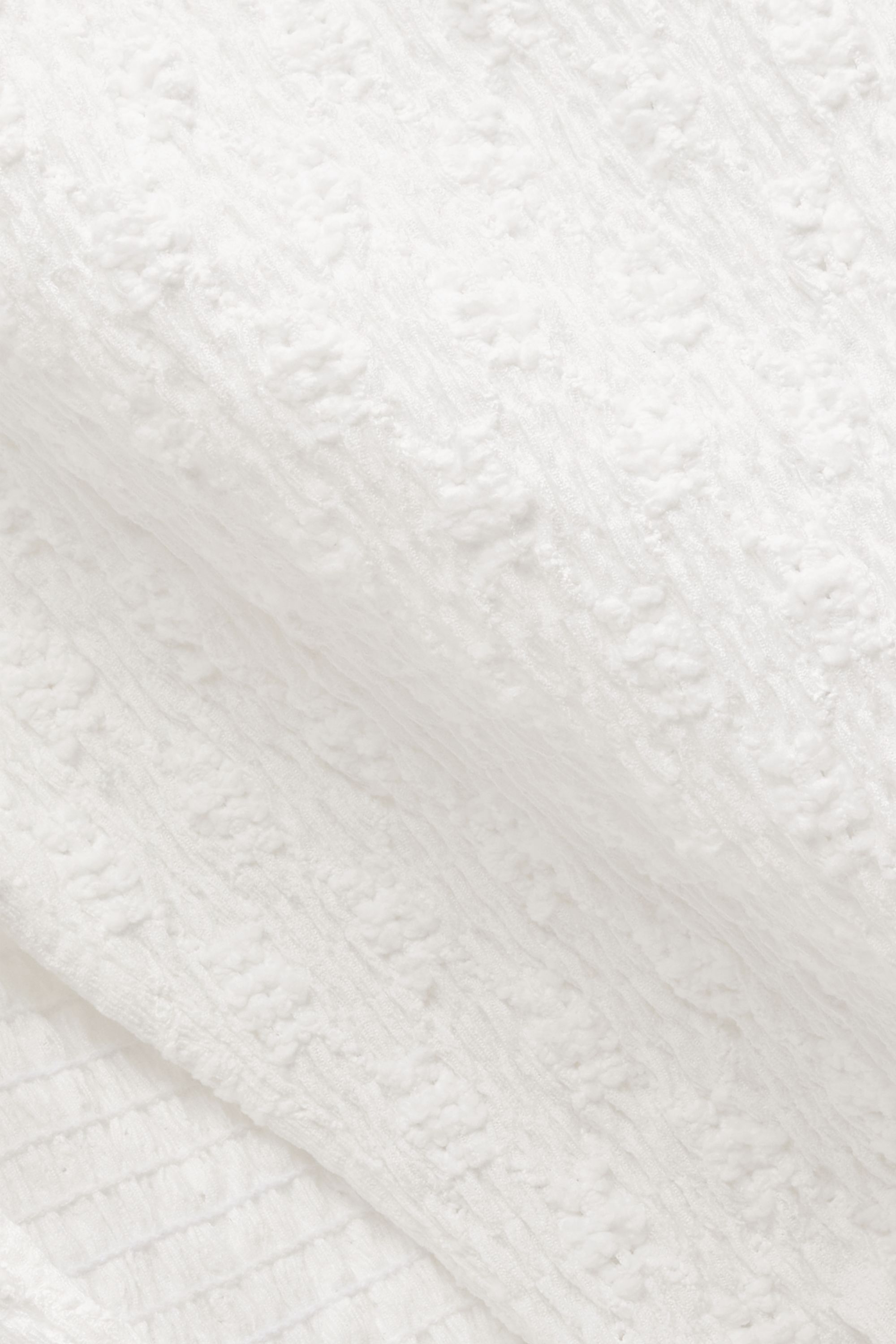 Top - smocked - broderie anglaise white