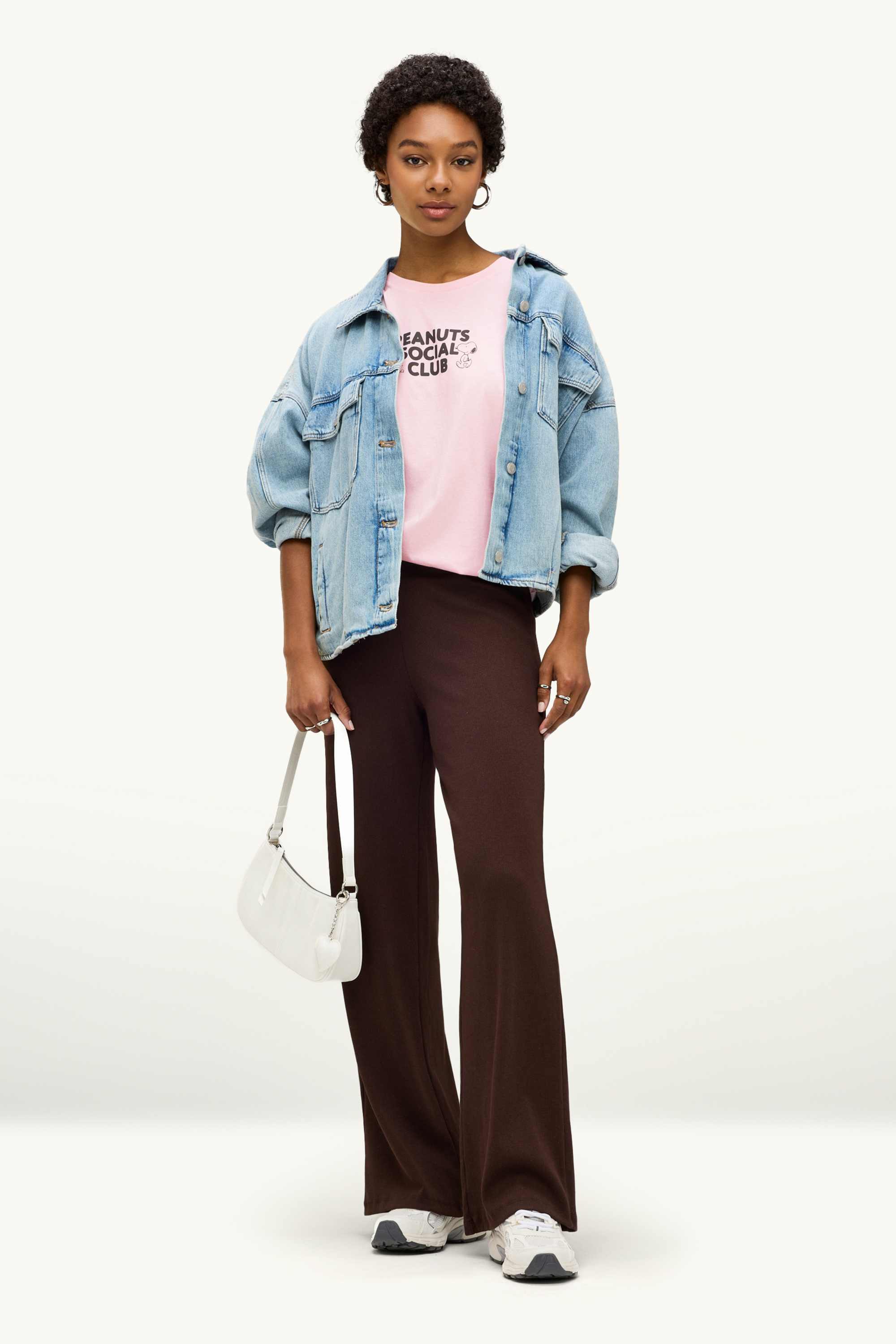 T-shirt - oversized - Peanuts light rose