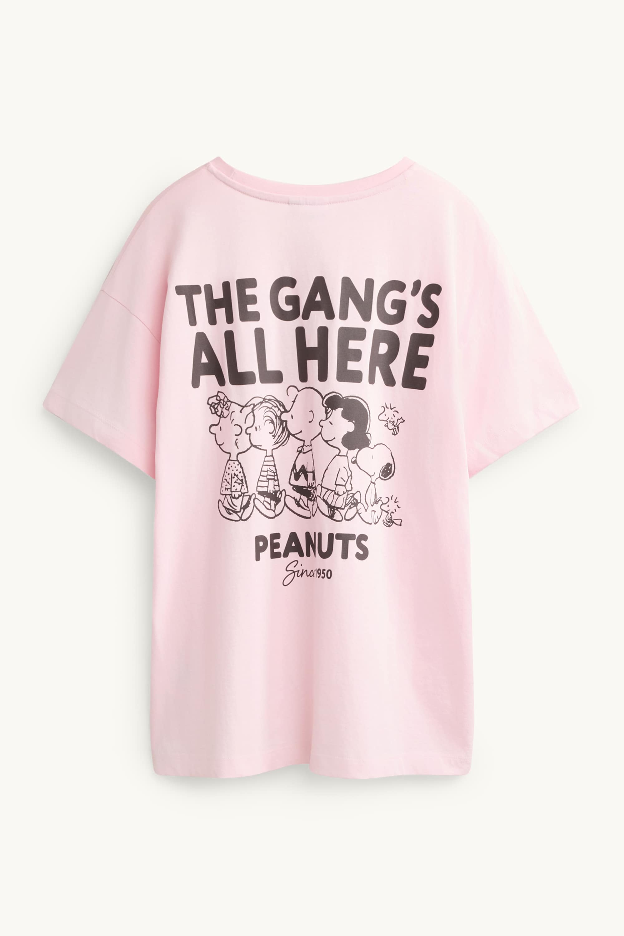 T-shirt - oversized - Peanuts light rose