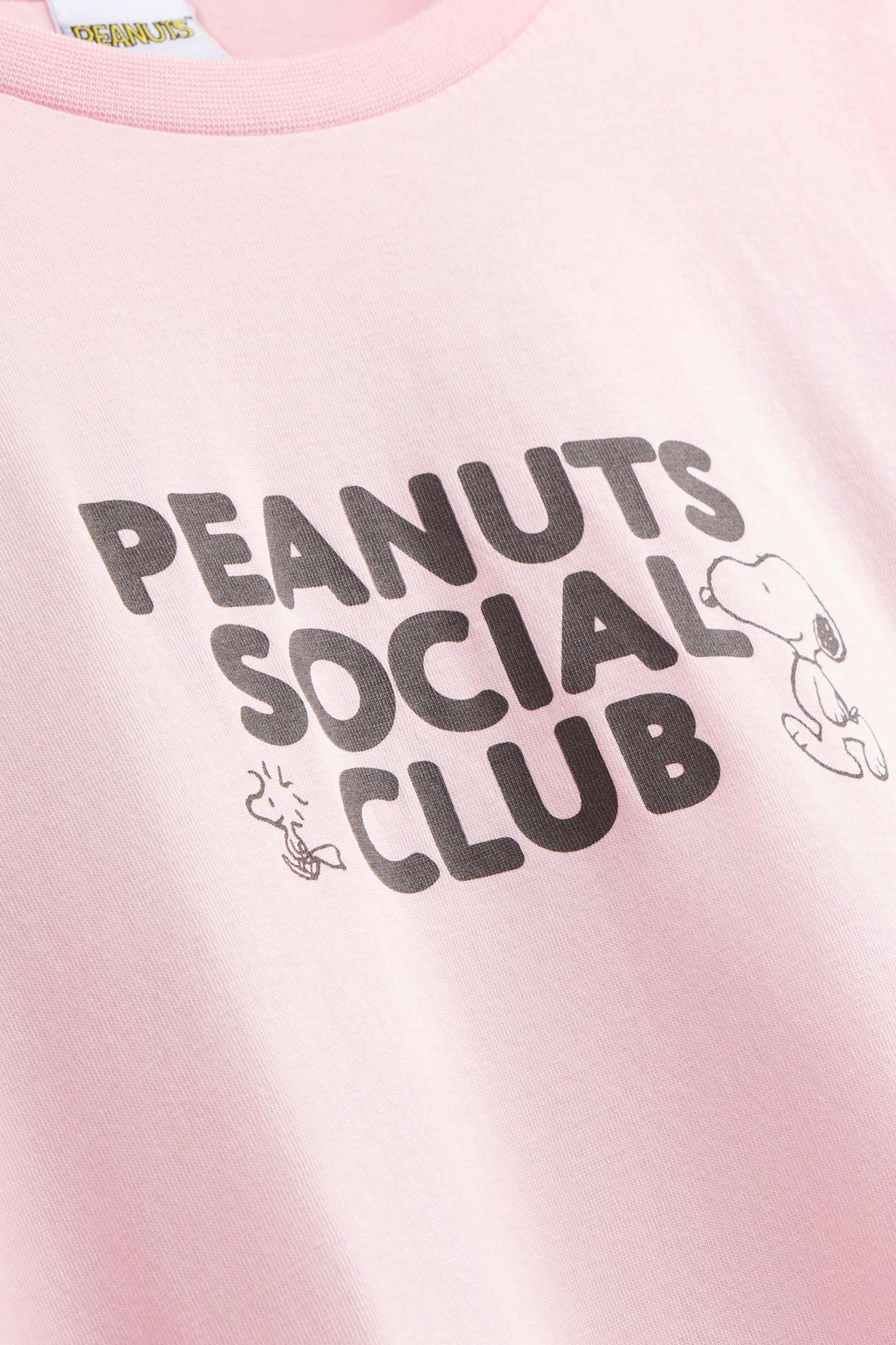 T-shirt - oversized - Peanuts light rose