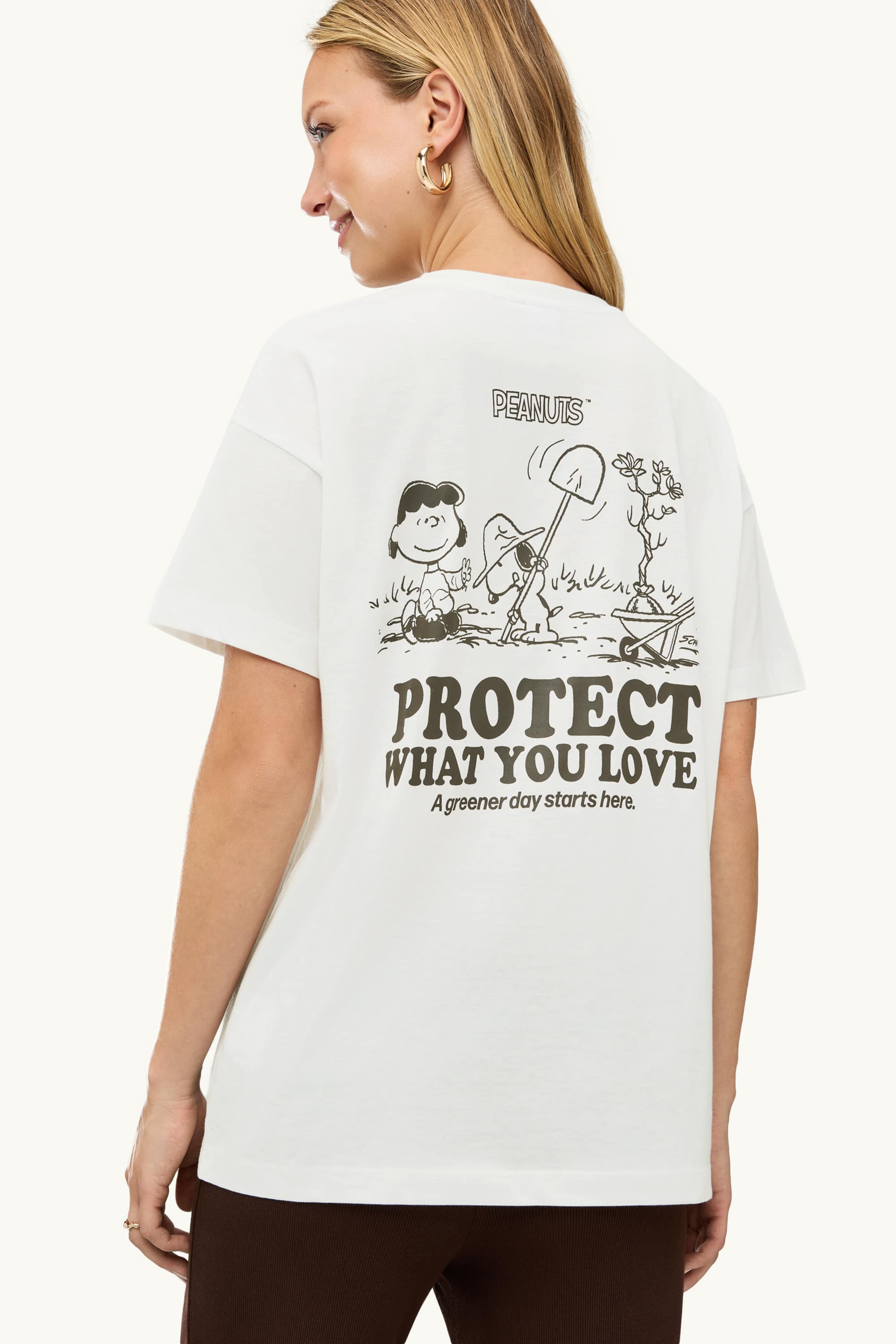 T-shirt - oversized - Snoopy white