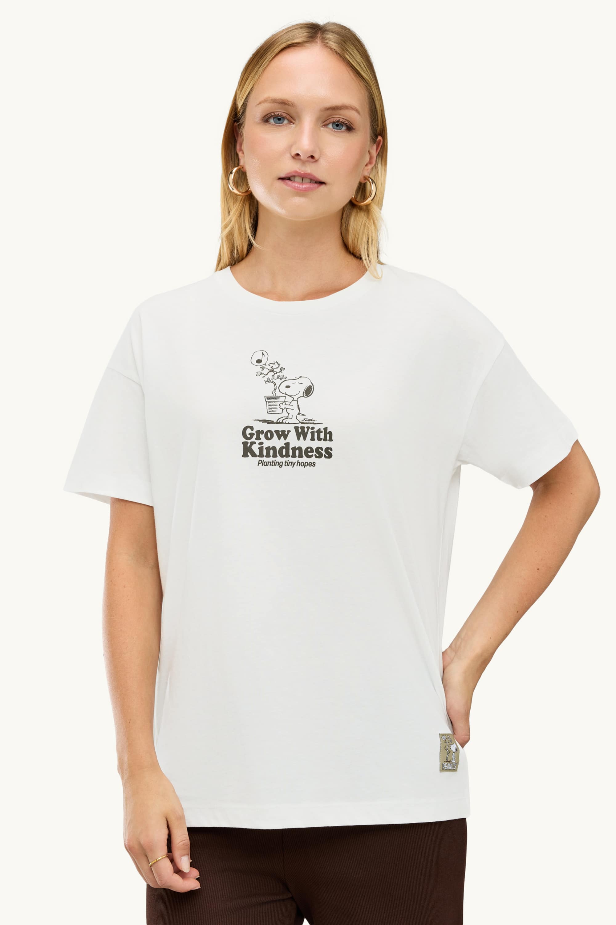 T-shirt - oversized - Snoopy white
