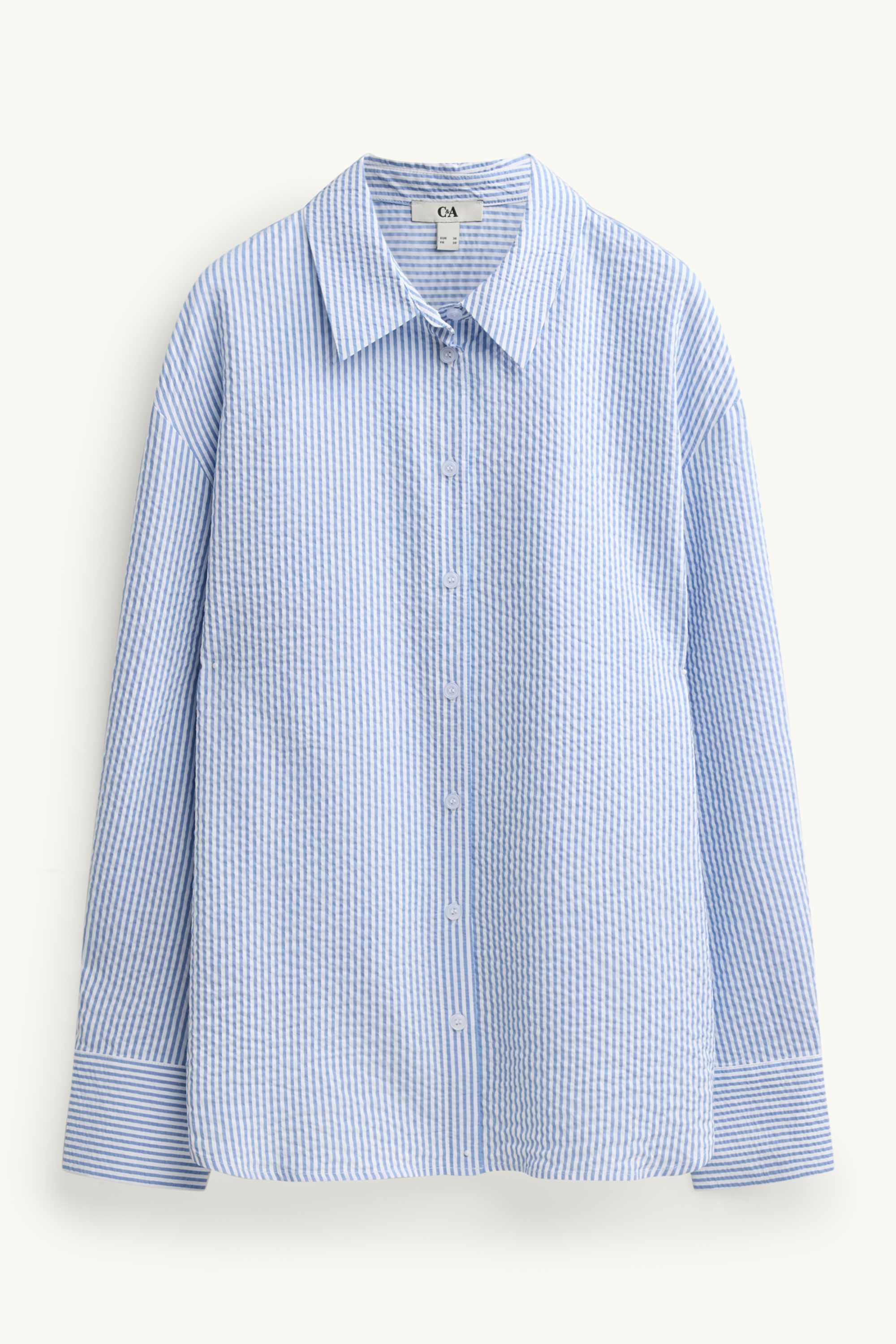 Shirt blouse - striped blue / white