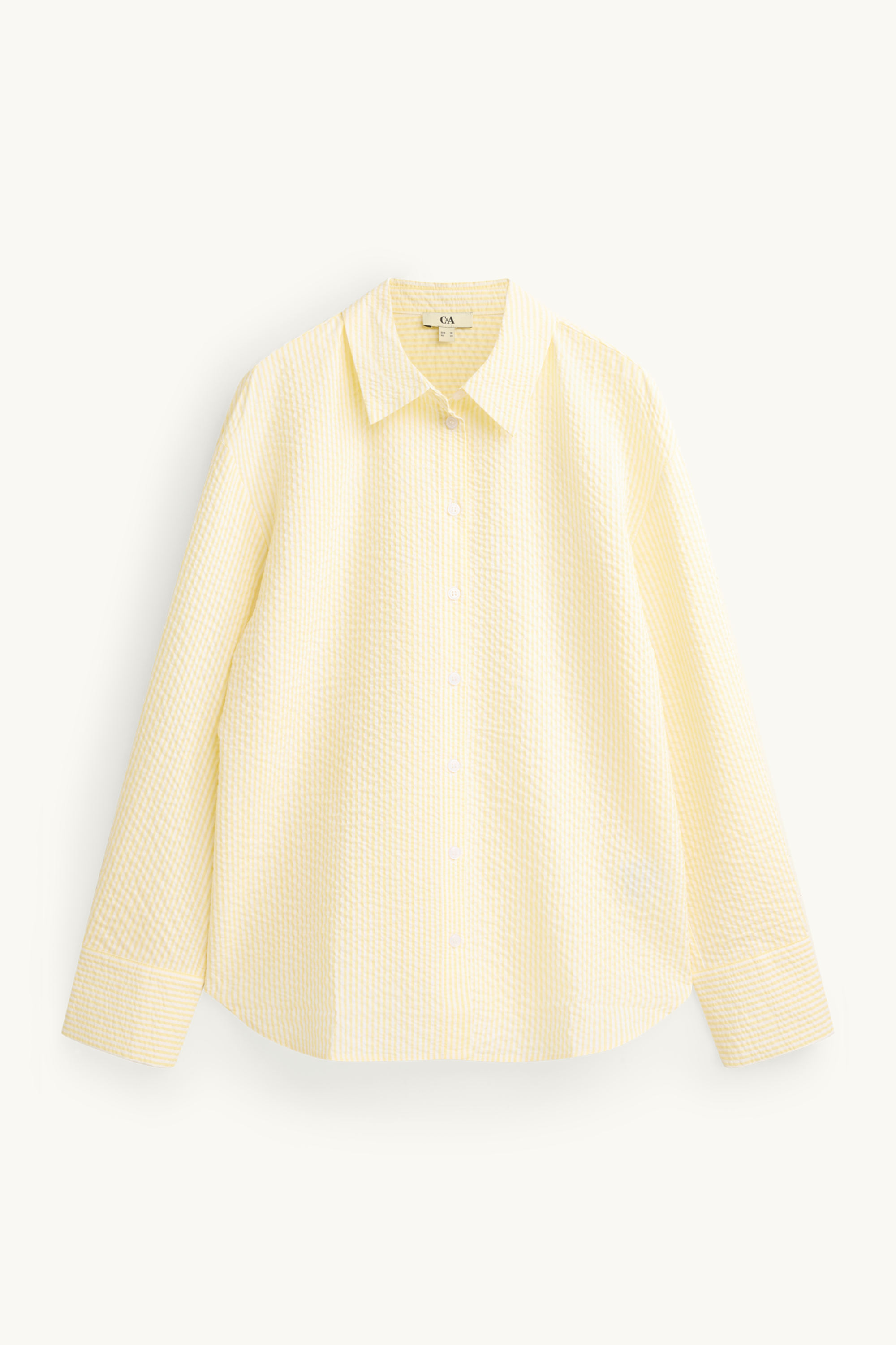 Shirt blouse - striped white / yellow