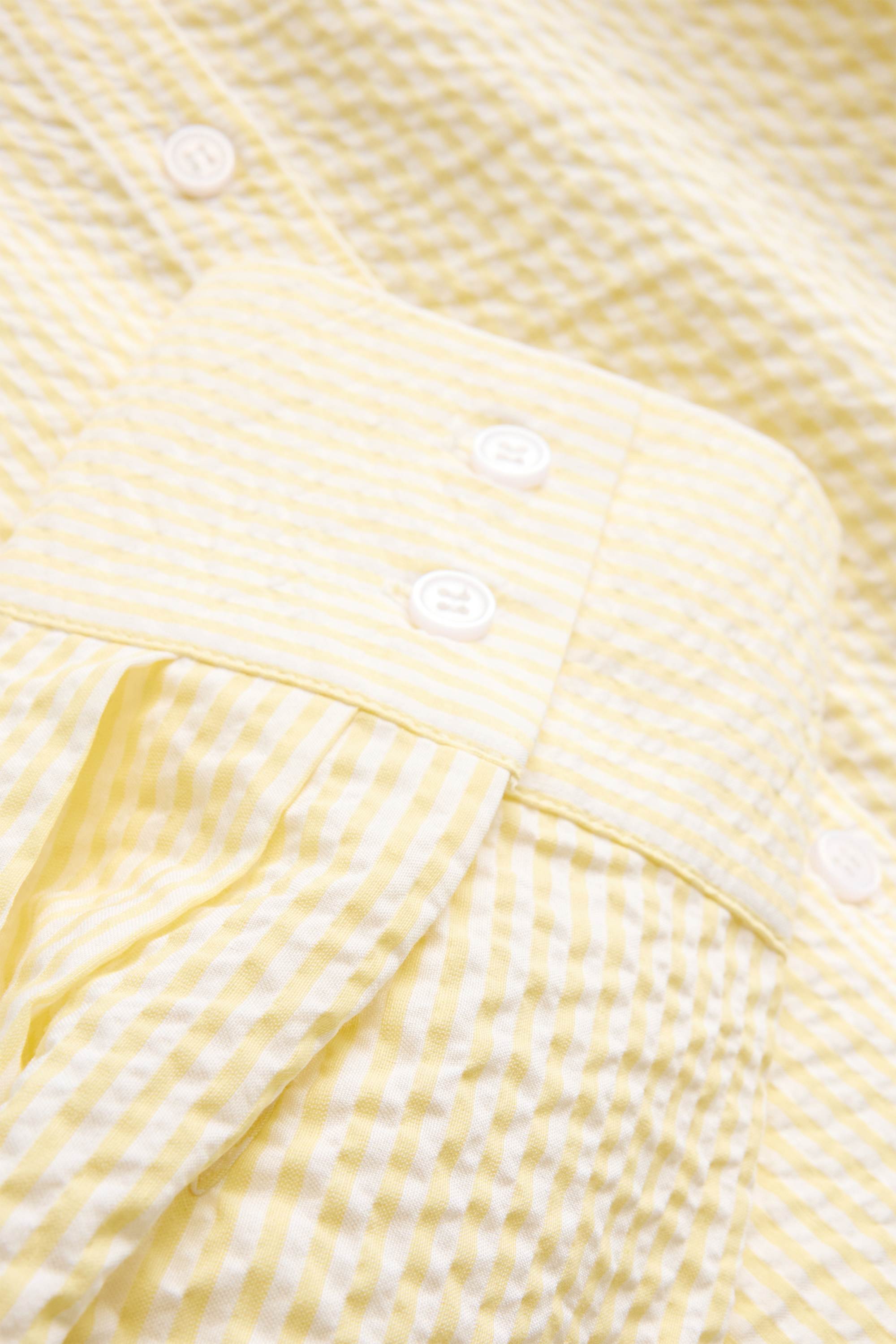 Shirt blouse - striped white / yellow