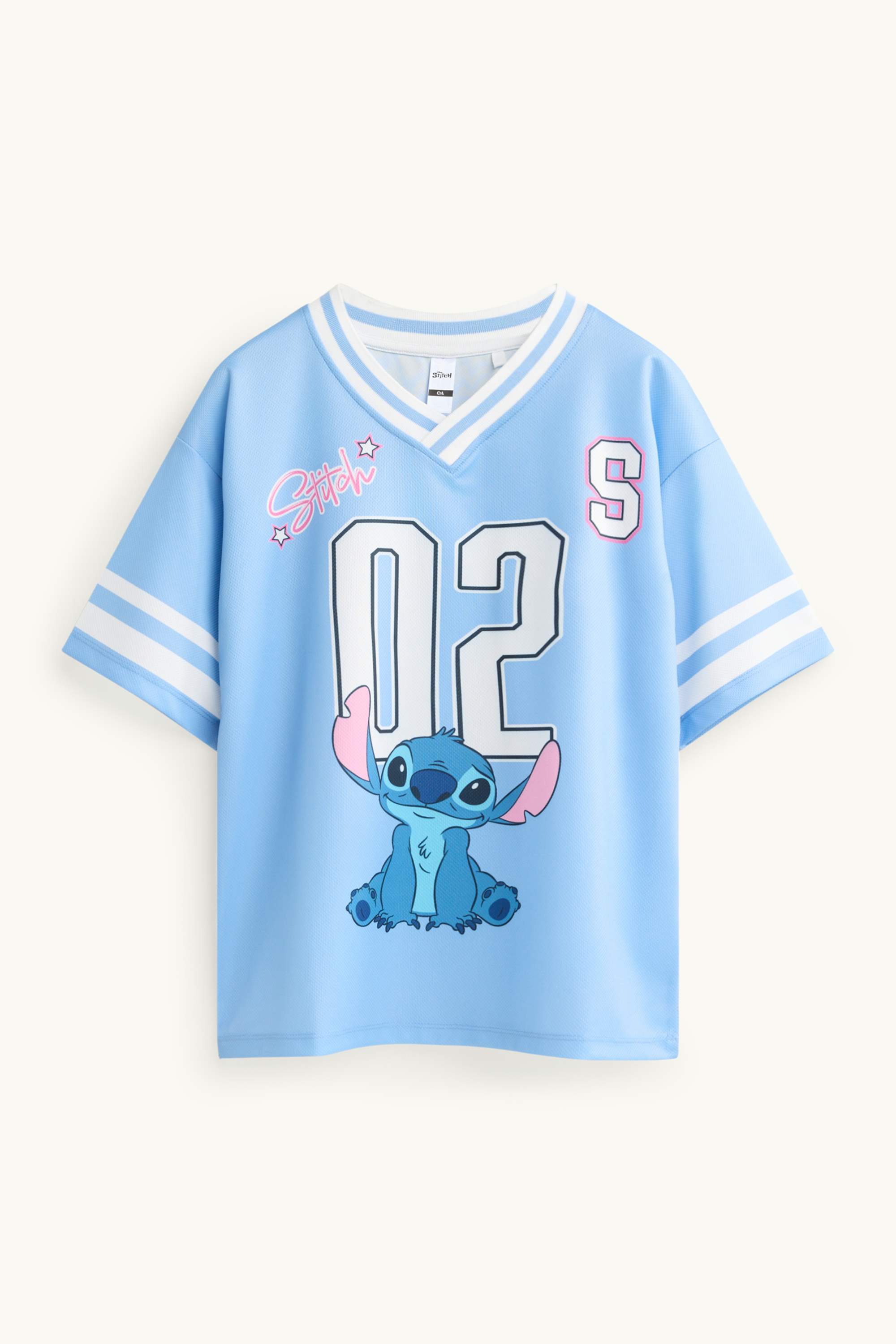 Lilo & Stitch - set - short sleeve T-shirt and cycling shorts - 2 piece blue / black