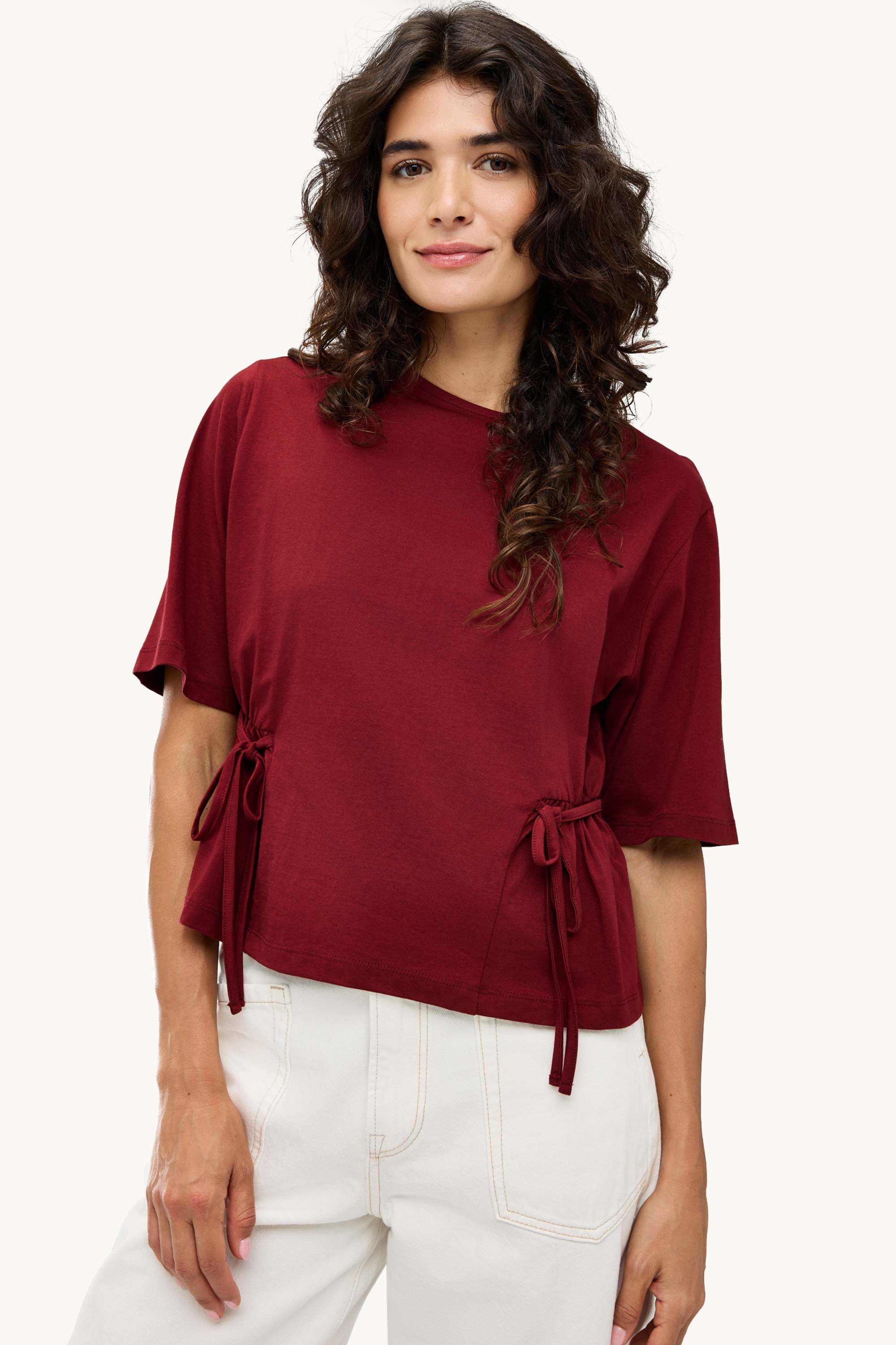 T-shirt - relaxed fit bordeaux