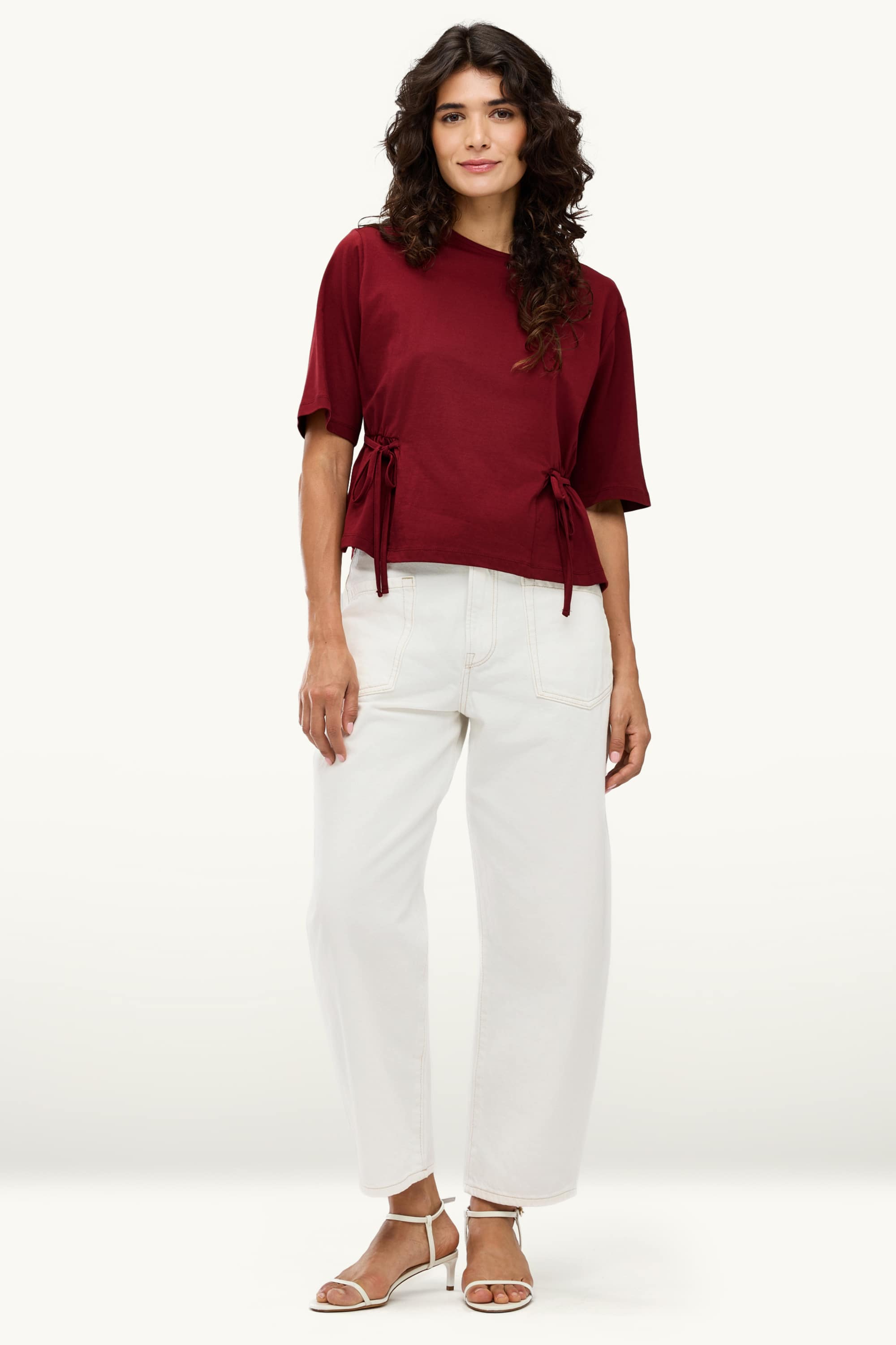 T-shirt - relaxed fit bordeaux