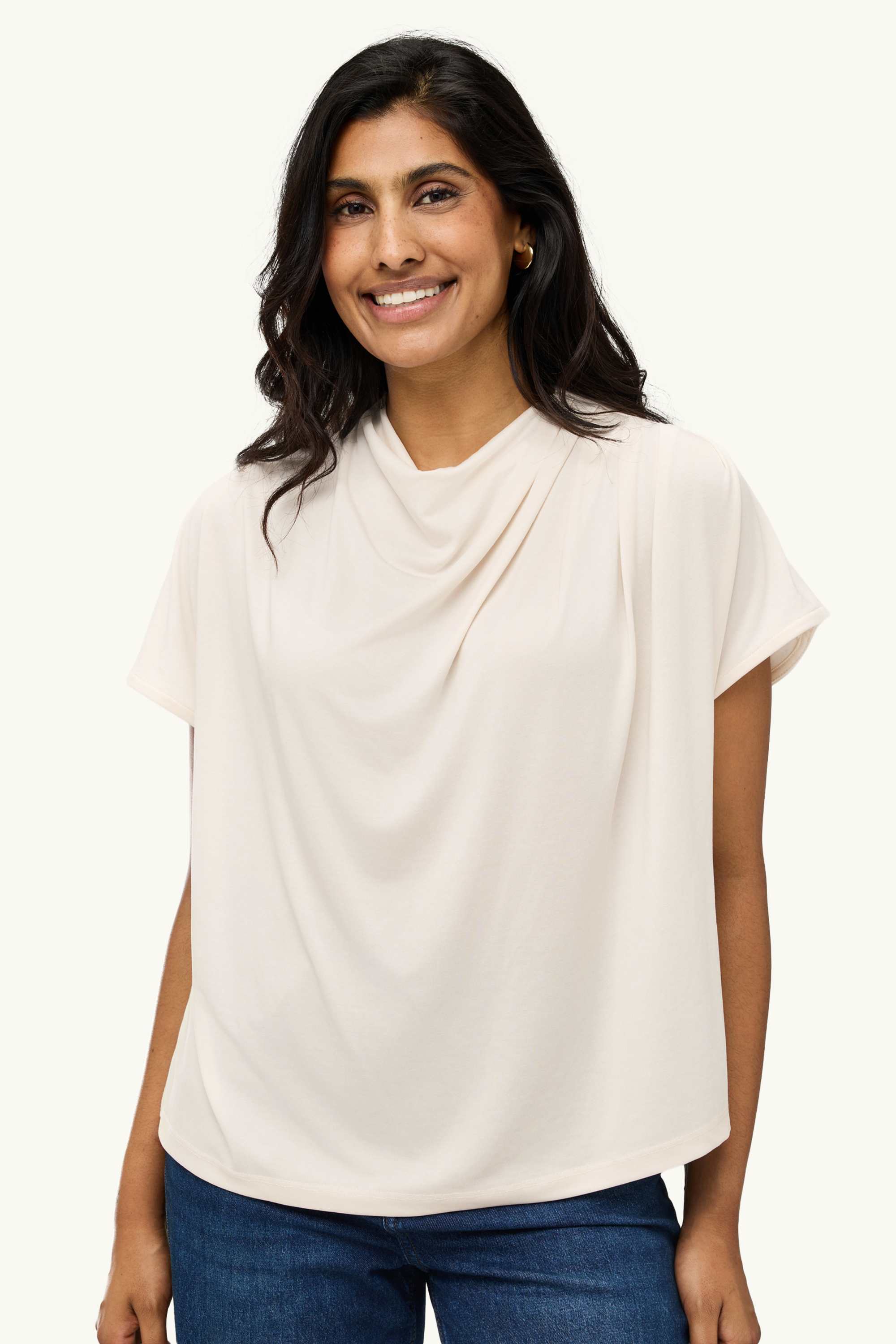 T-shirt - regular fit cremewhite