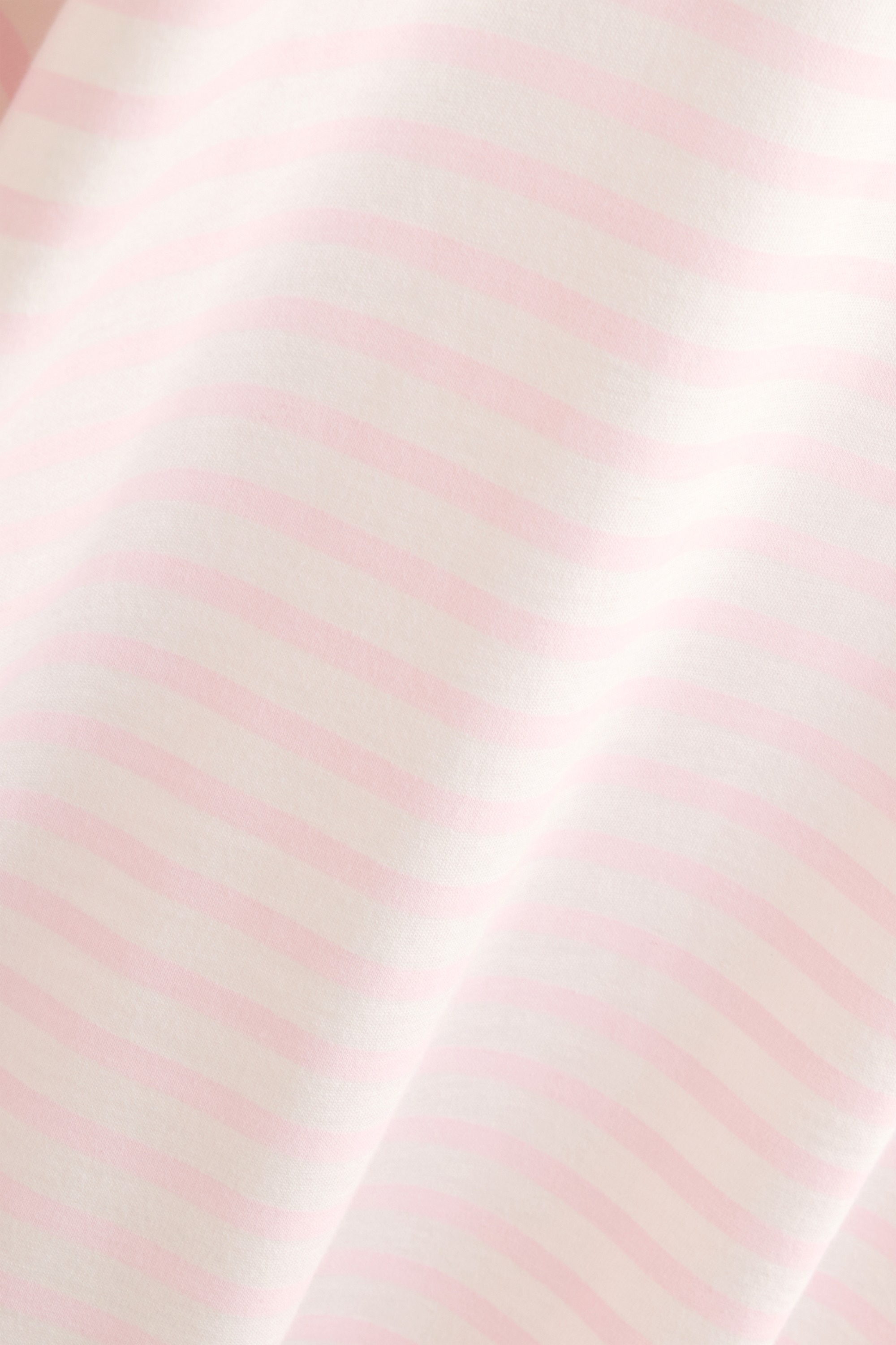 T-shirt - oversized - striped white / rose