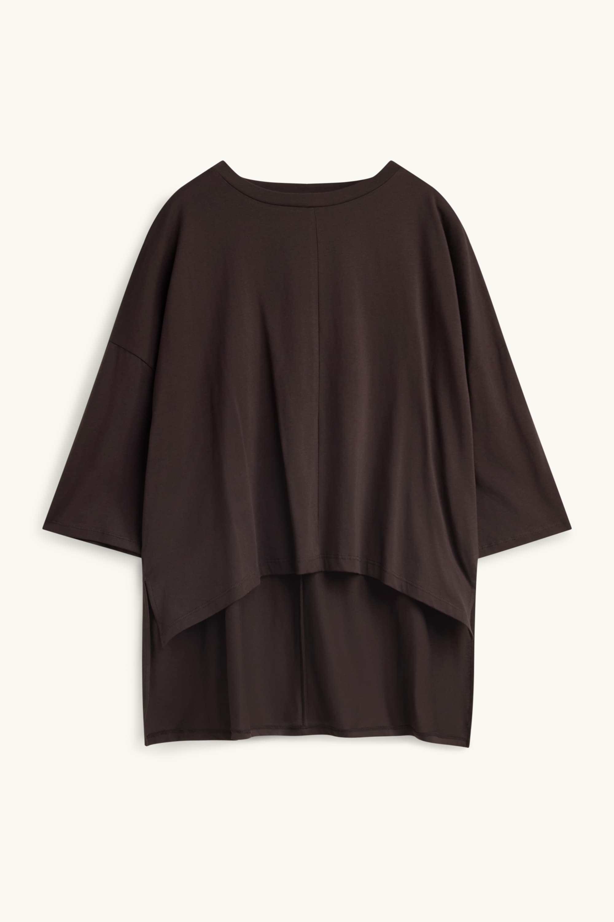 T-shirt - regular fit dark brown