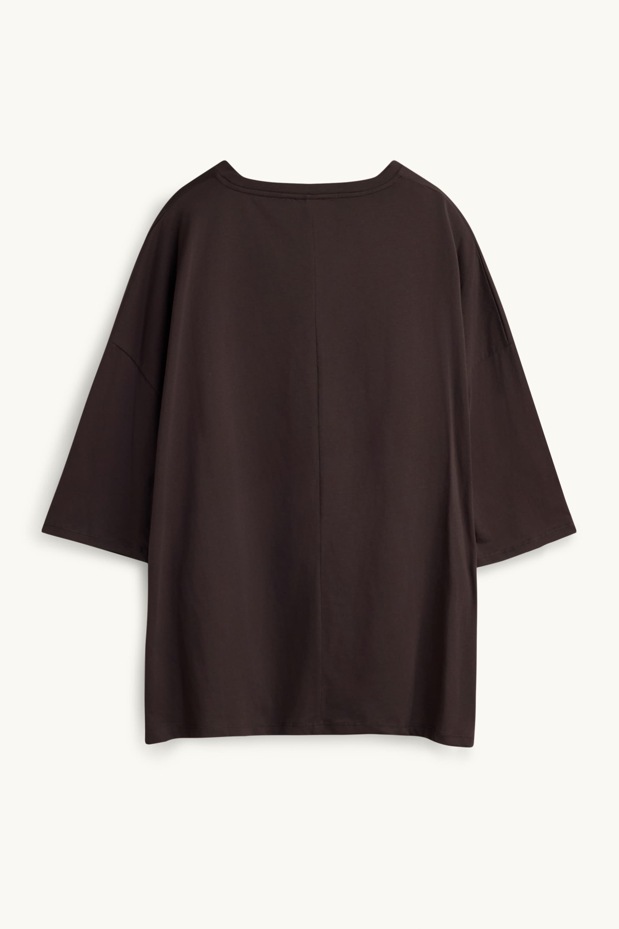 T-shirt - regular fit dark brown