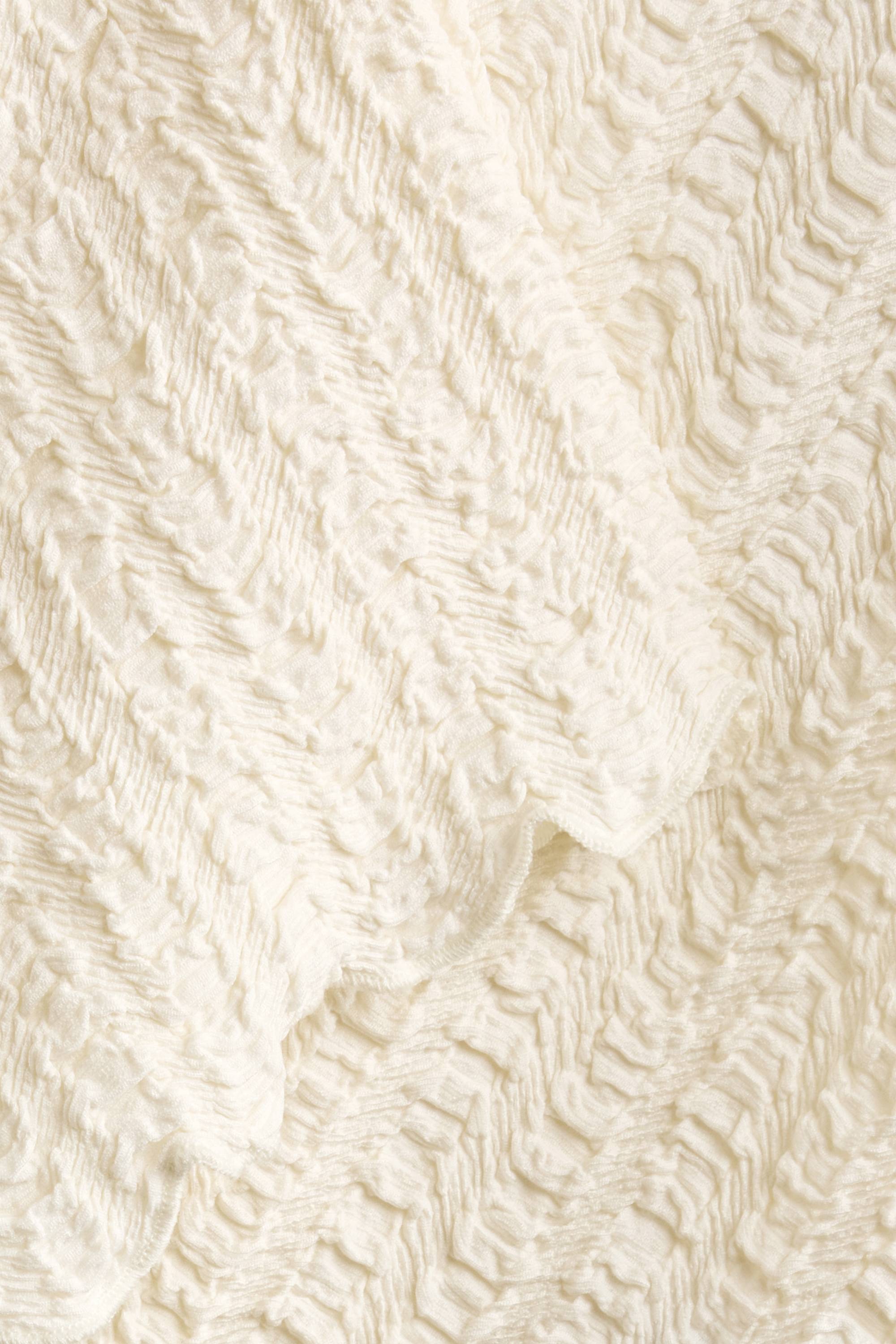 T-shirt - regular fit - textured cremewhite