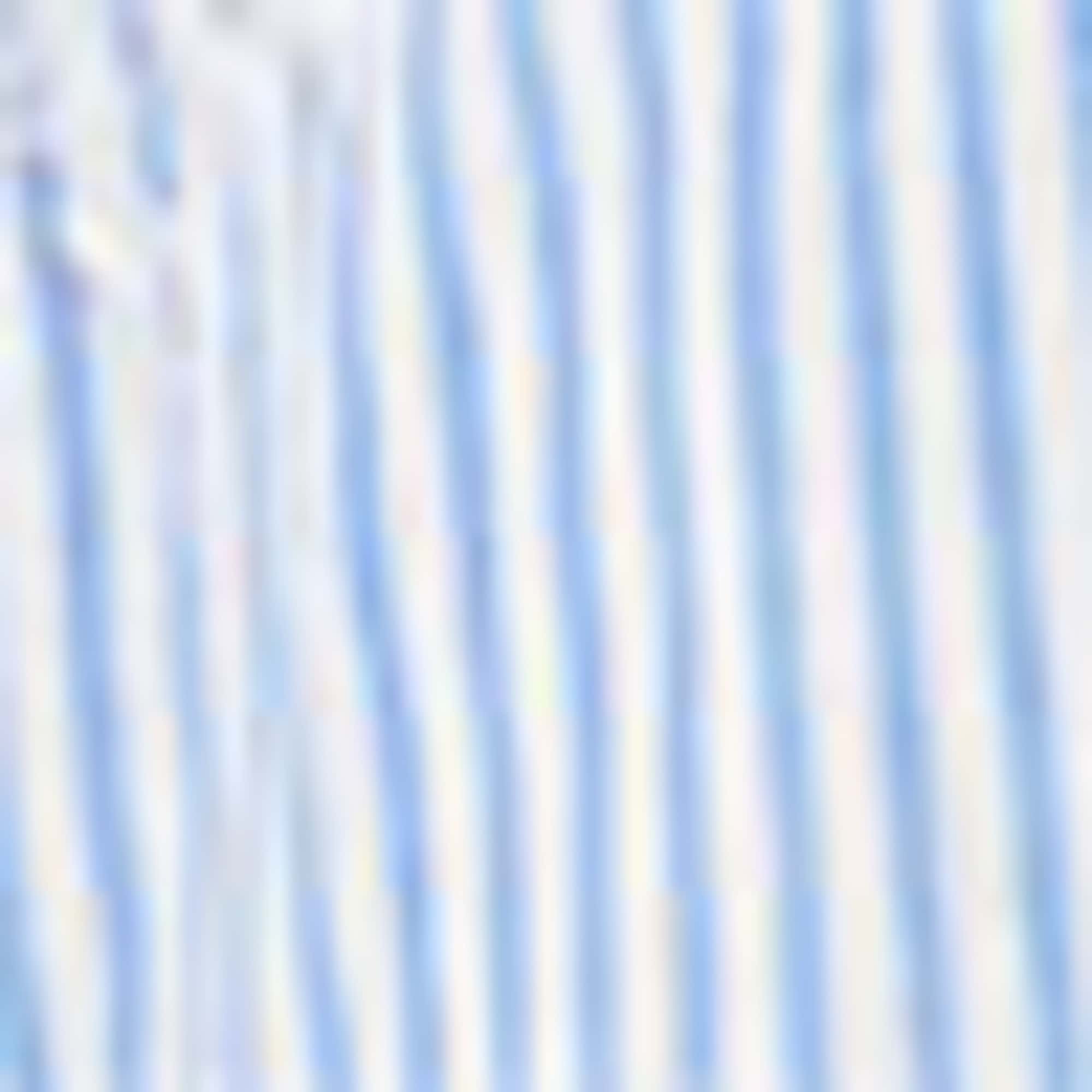 V-neck blouse - striped blue / white