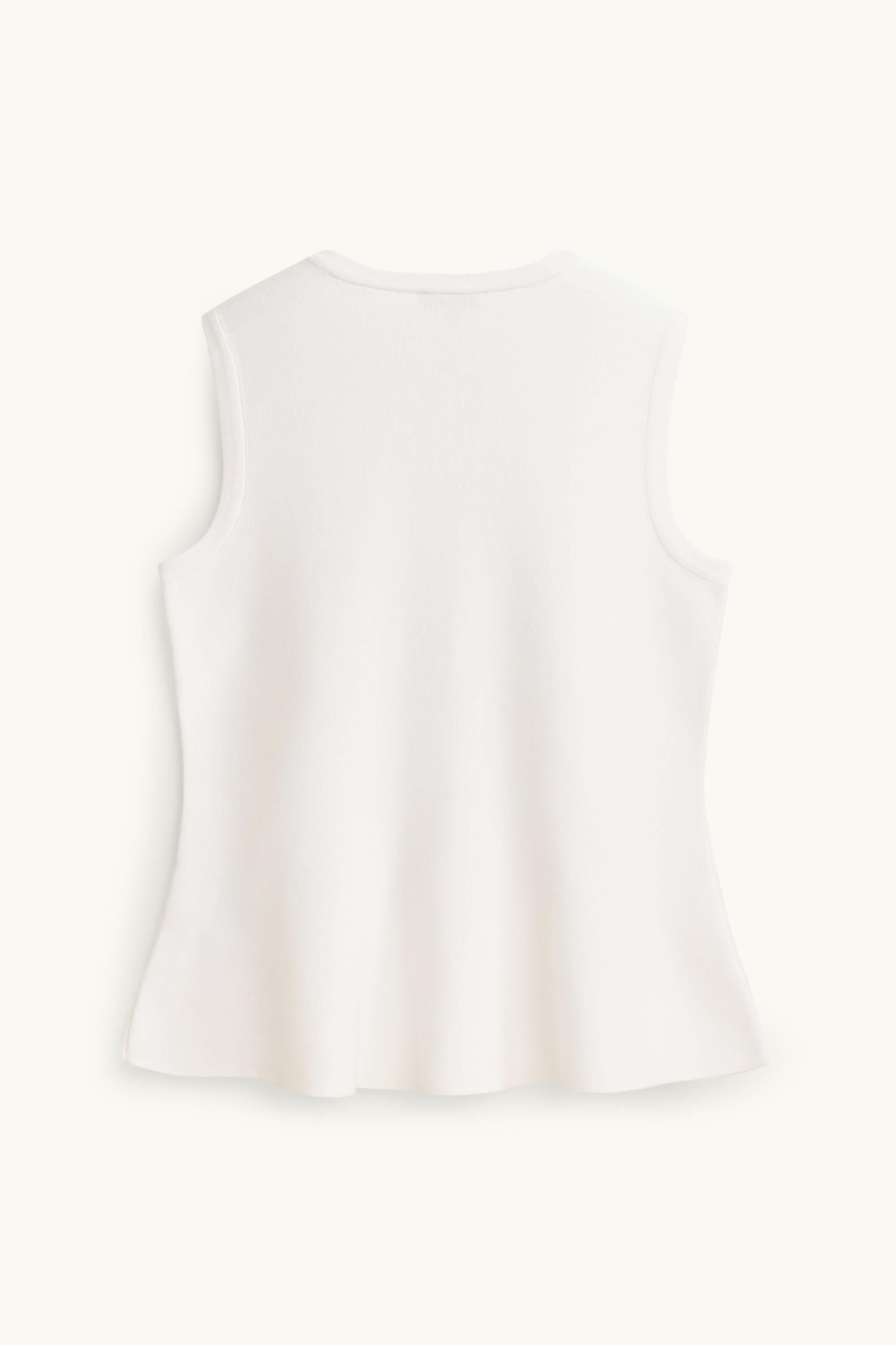 Knitted waistcoat white