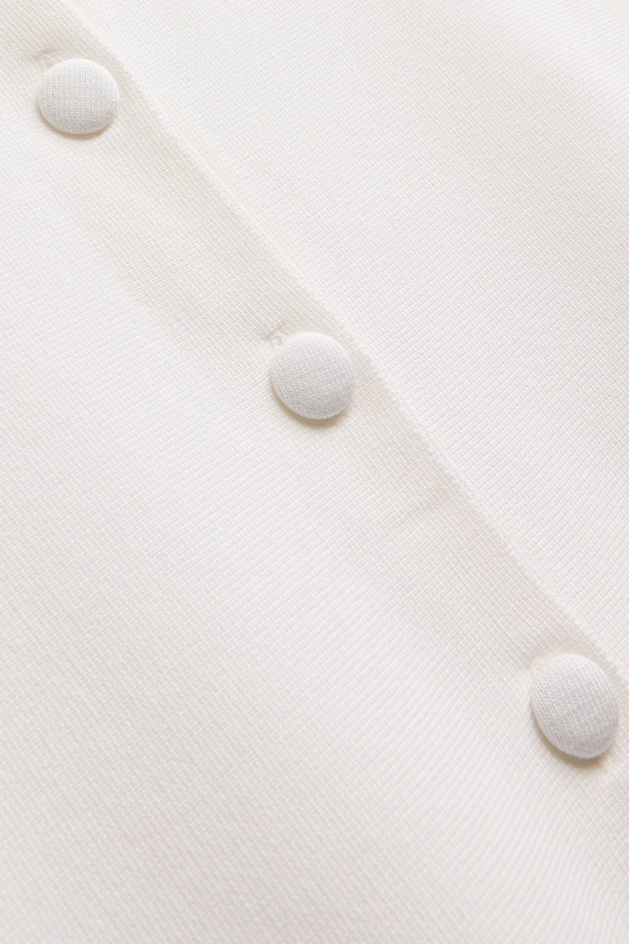 Knitted waistcoat white