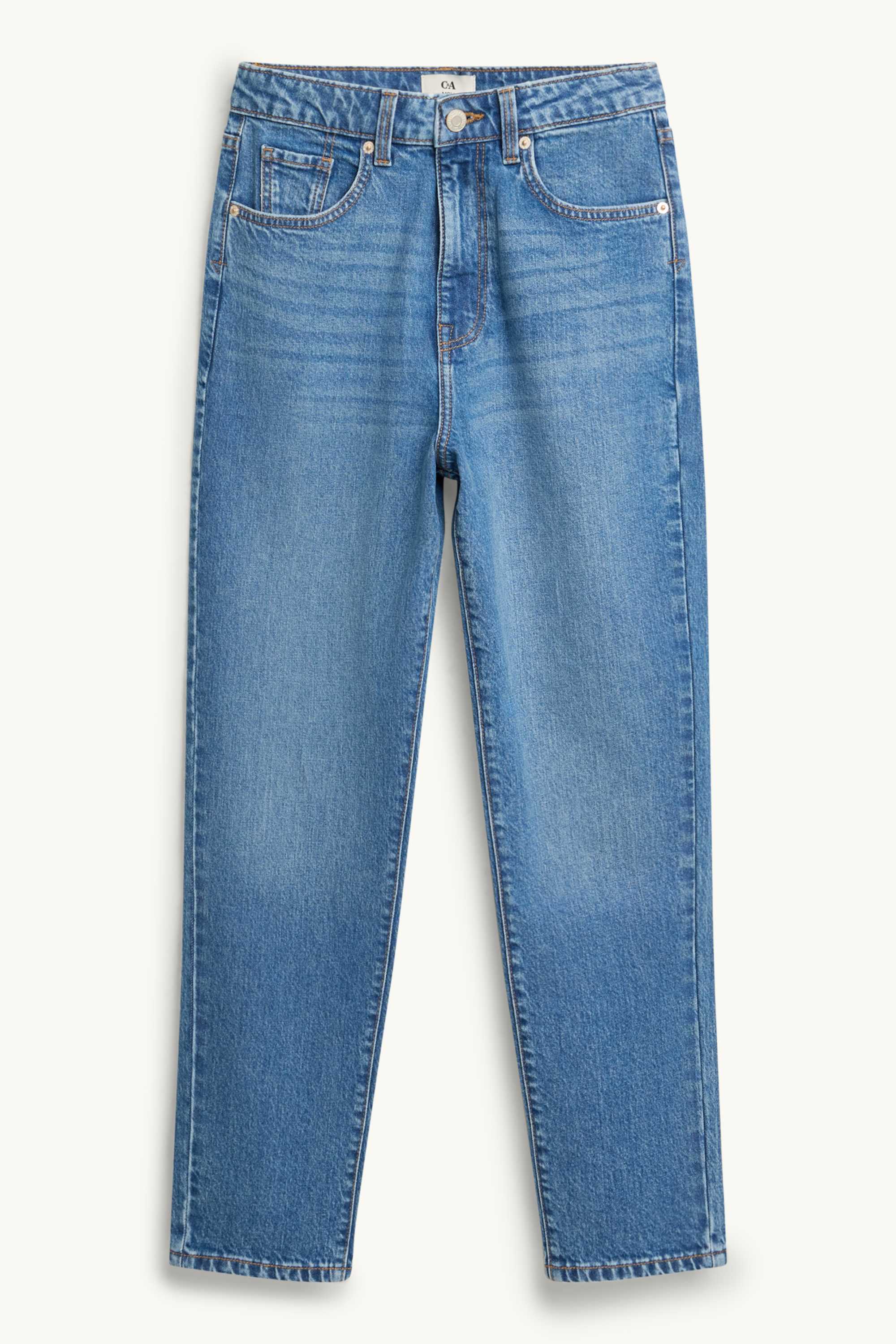 Mom jeans - high waist blue denim