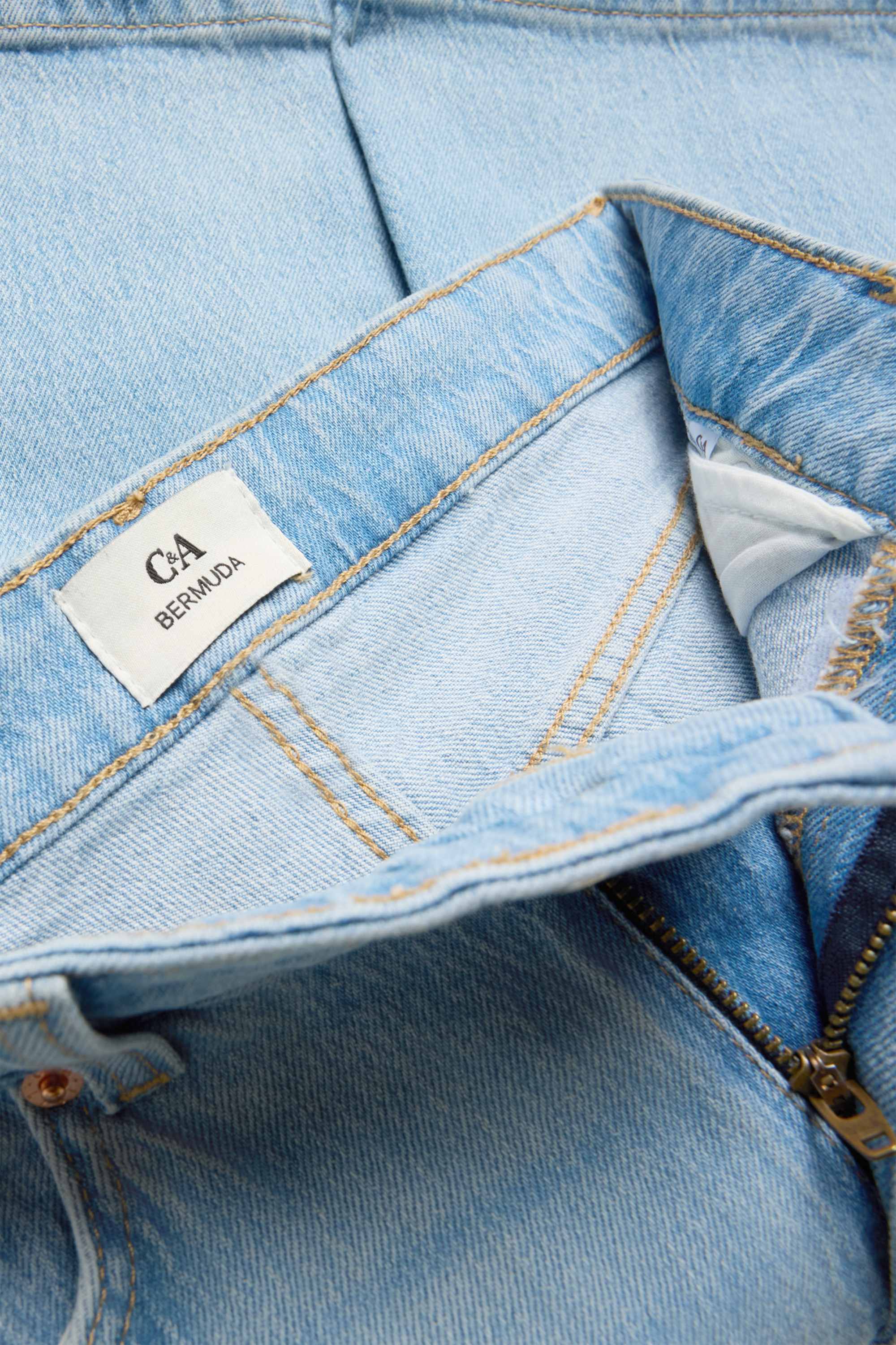 Jorts - high waist denim-light blue