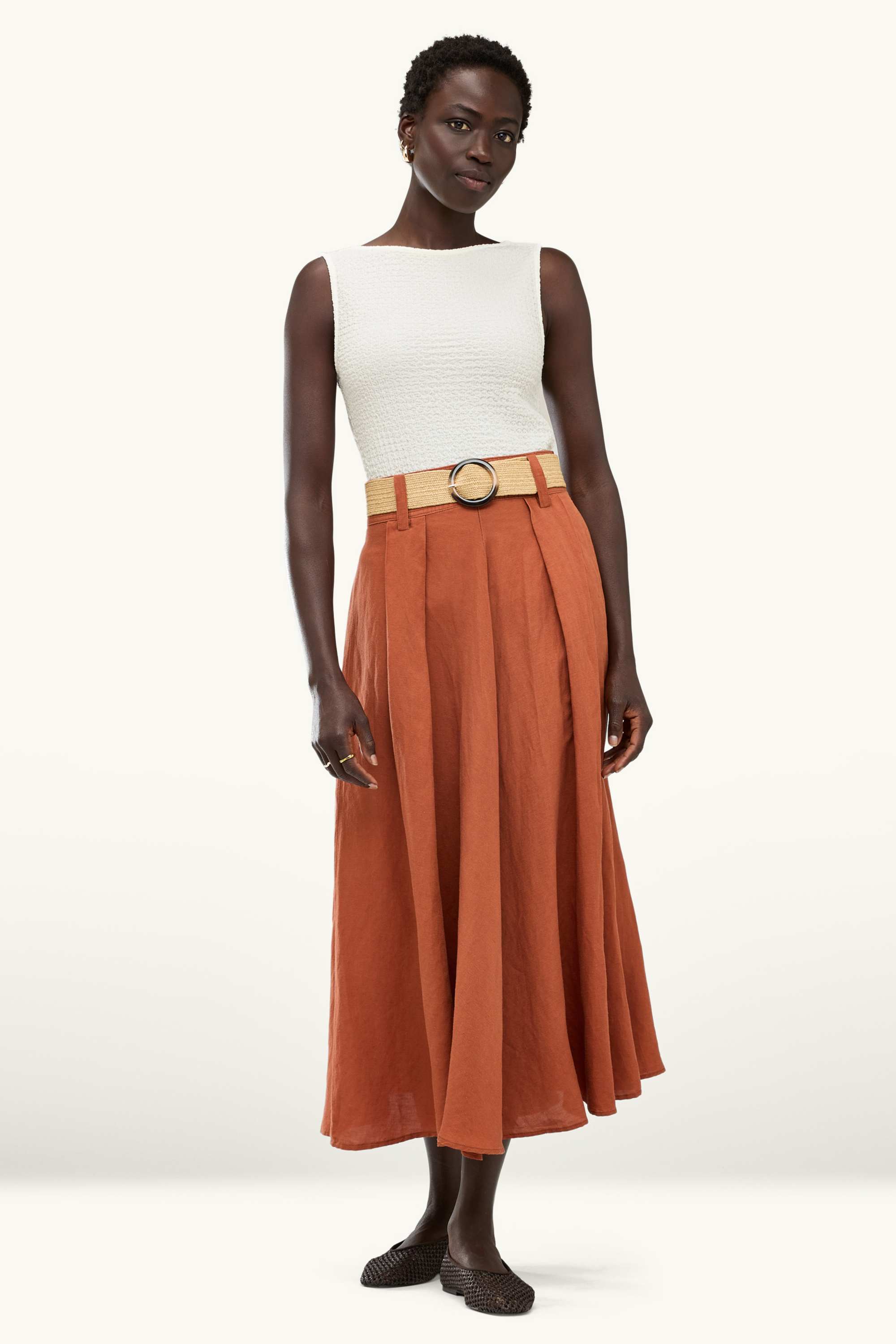 Top - textured white