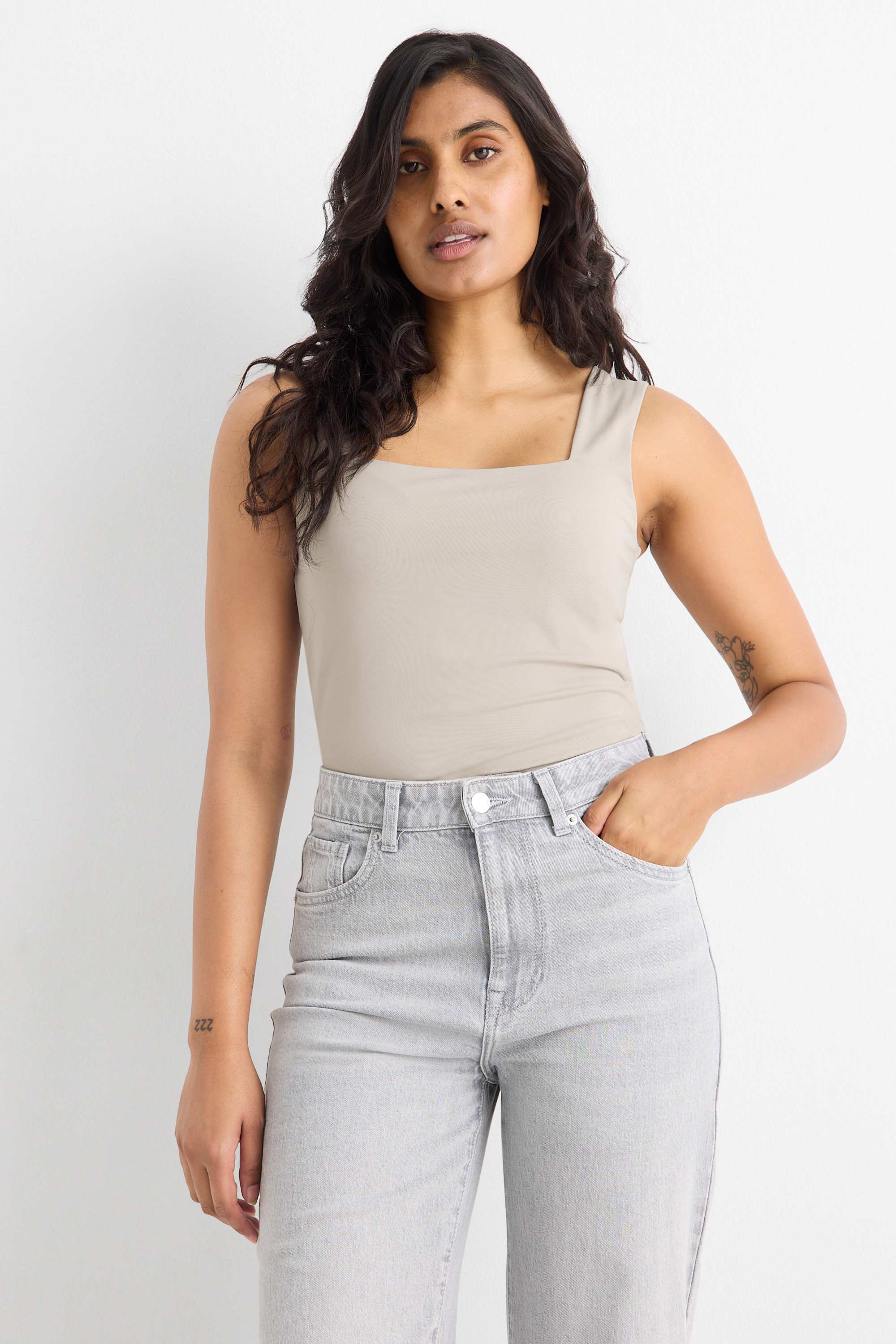 Multipack of 2 - top black / beige