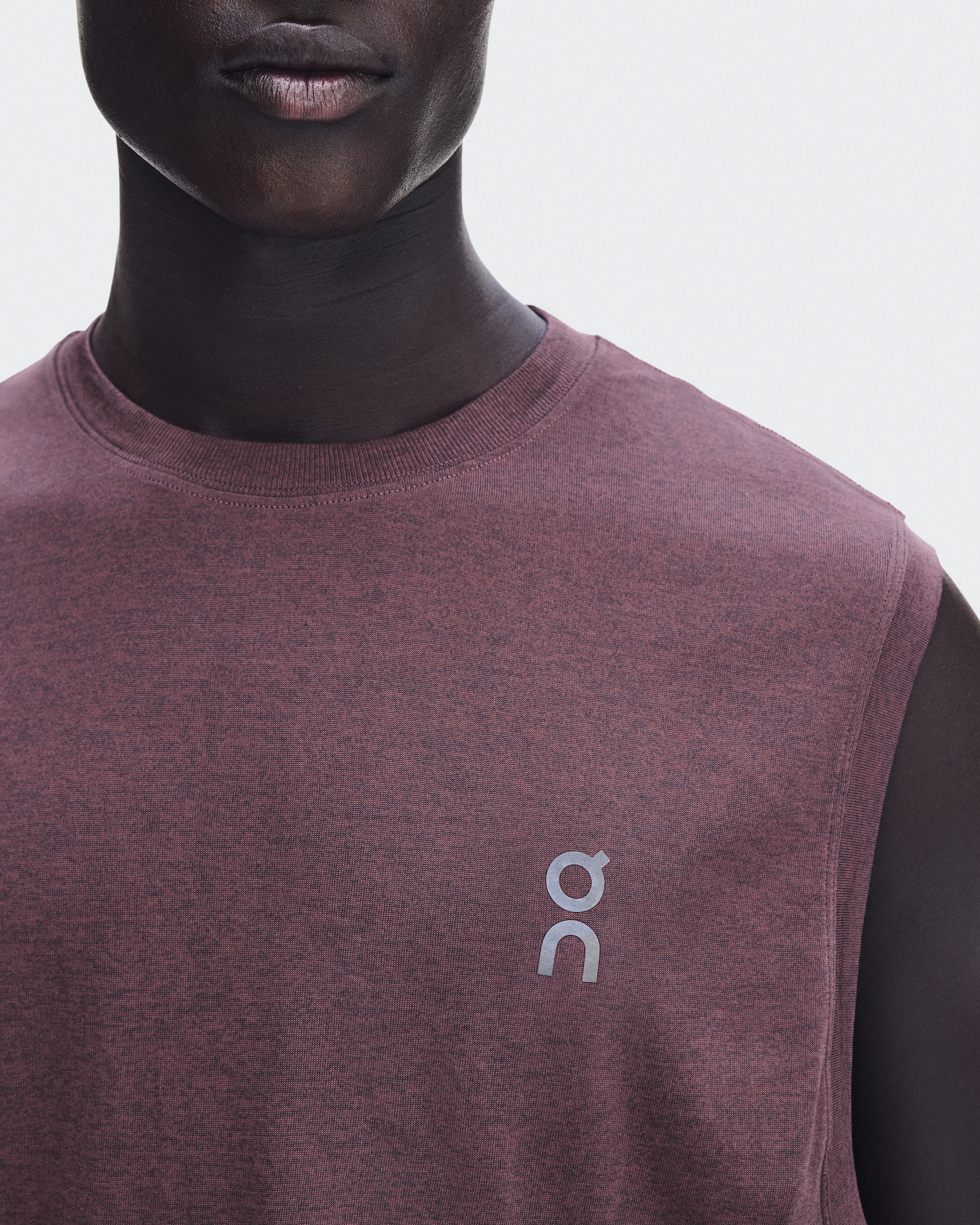Train Flex Tank - Barberry Heather